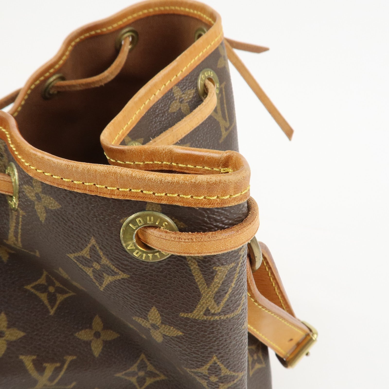Louis Vuitton Monogram Petit Noe Shoulder Bag Brown M42226