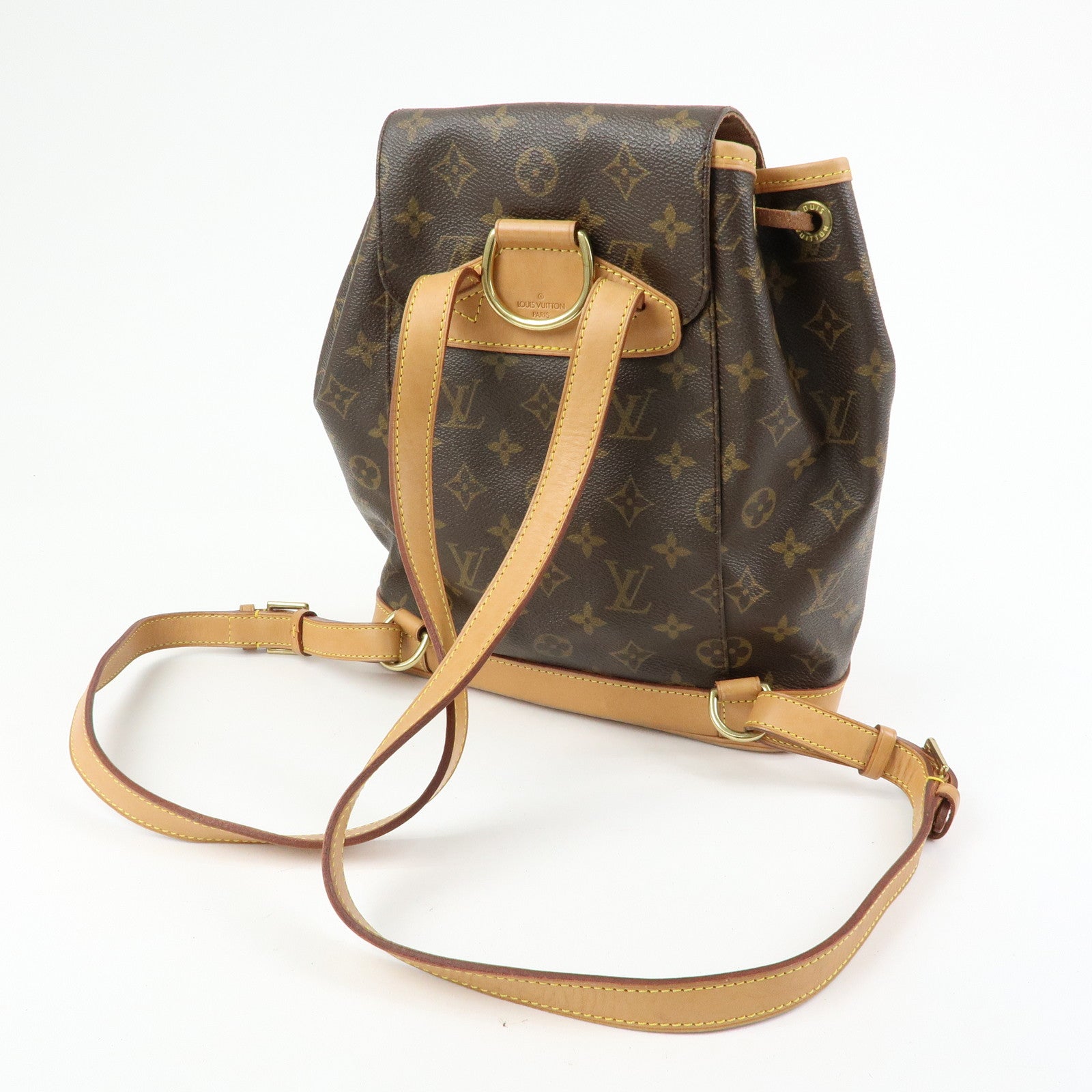 Louis Vuitton Monogram Montsouris MM Backpack Rucksack Brown M51136