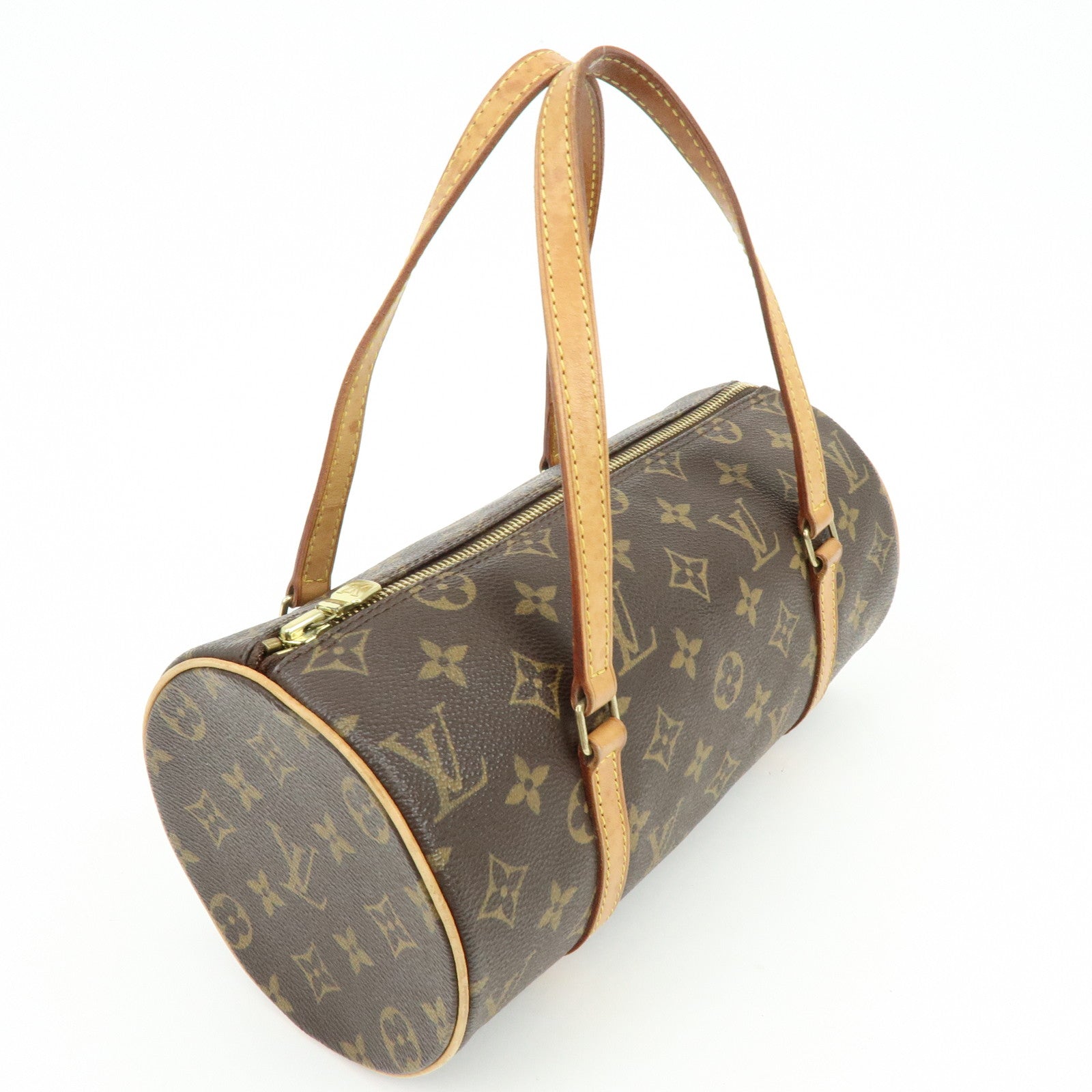 Louis Vuitton Monogram Papillon 26 Hand Bag Brown M51386