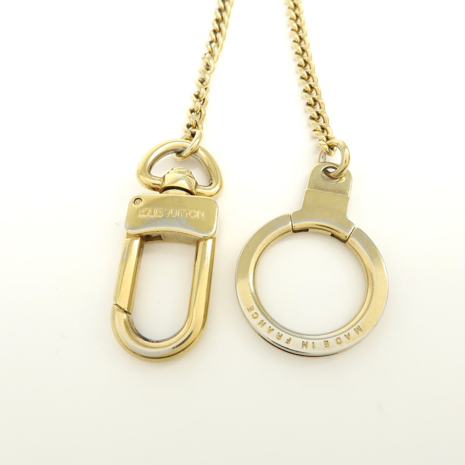 Louis Vuitton Chenne Ano Cles Key Chain Key Charm Gold M58021