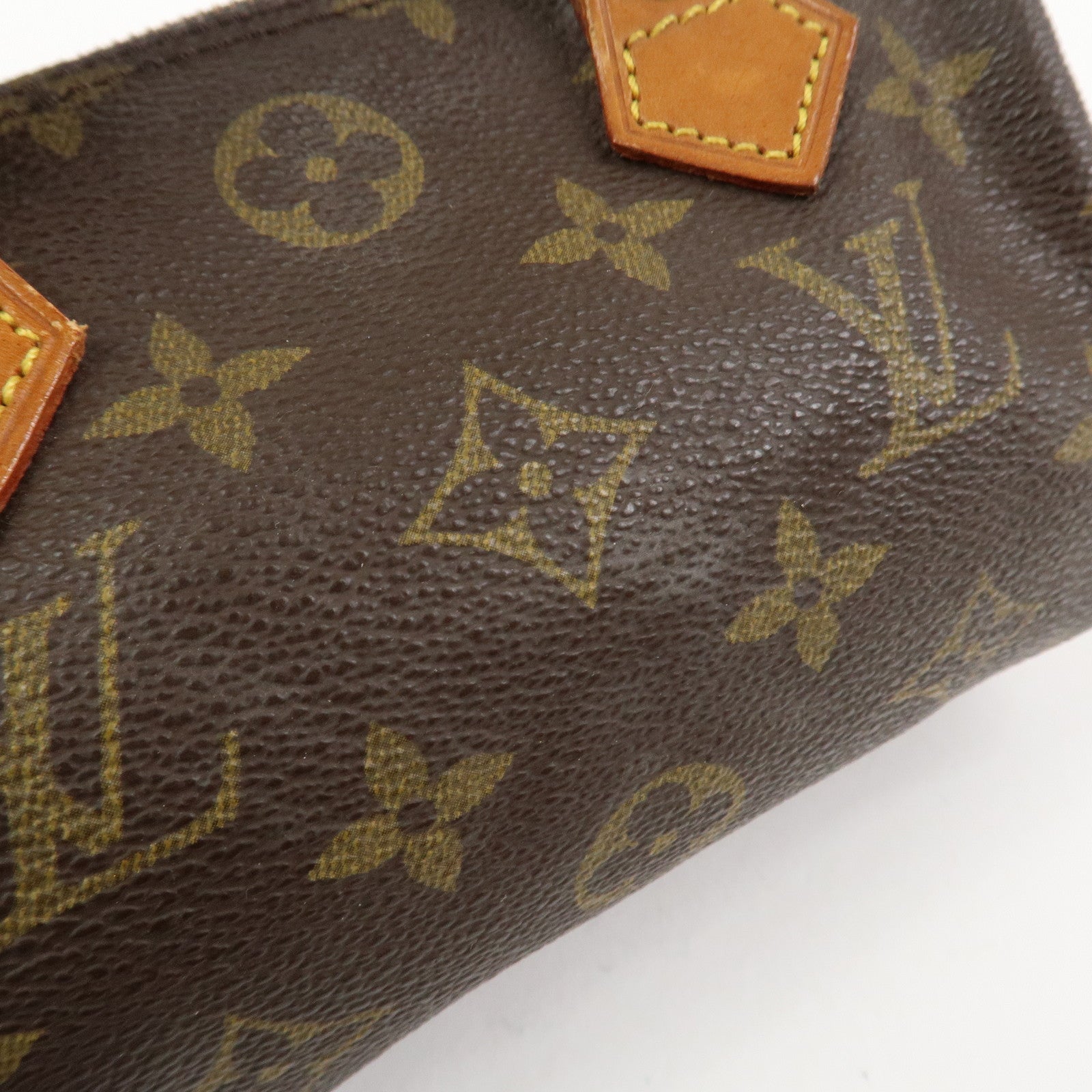 Louis Vuitton Monogram Mini Speedy Hand Bag Brown M41534