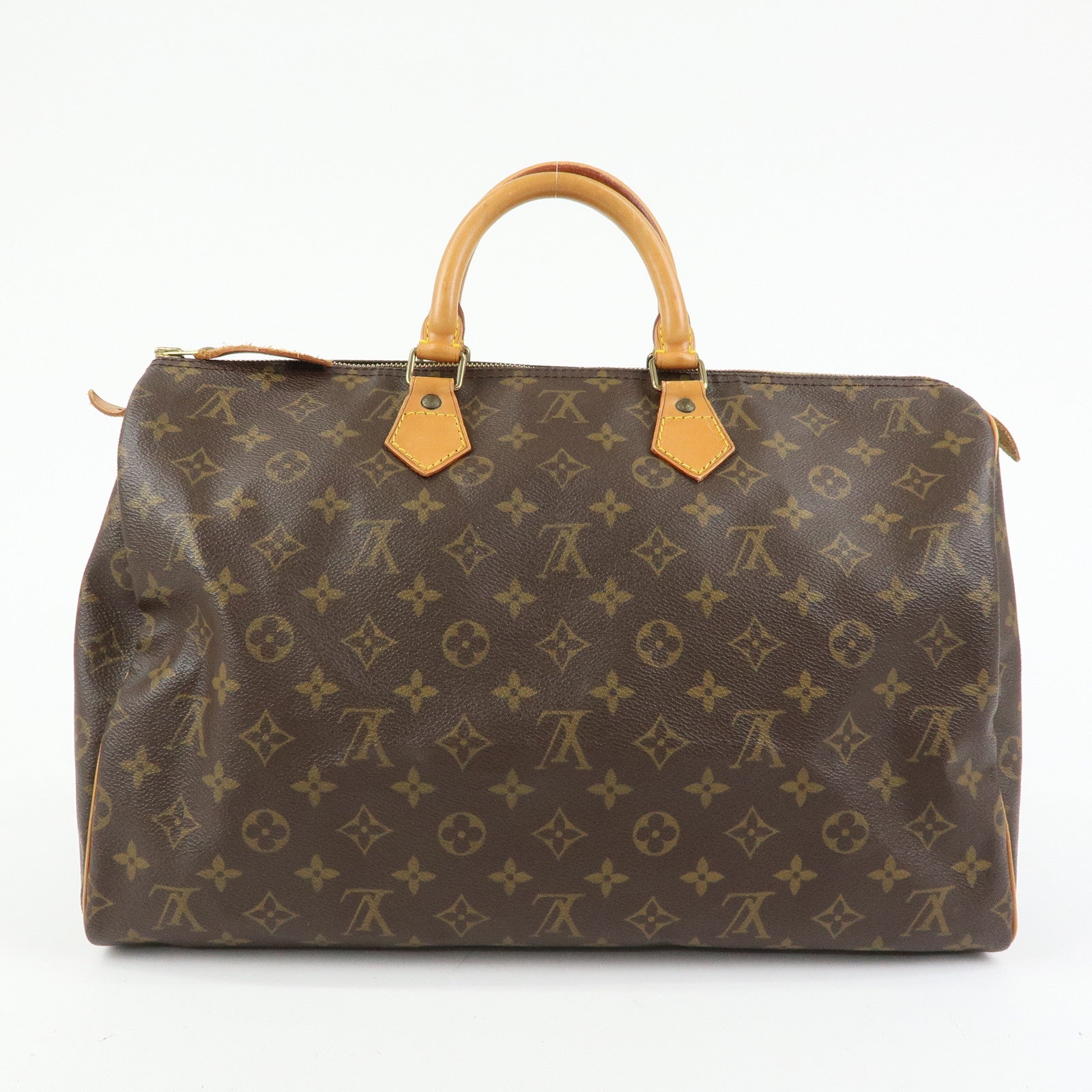 Louis Vuitton Monogram Speedy 40 Hand Bag Boston Bag Brown M41522