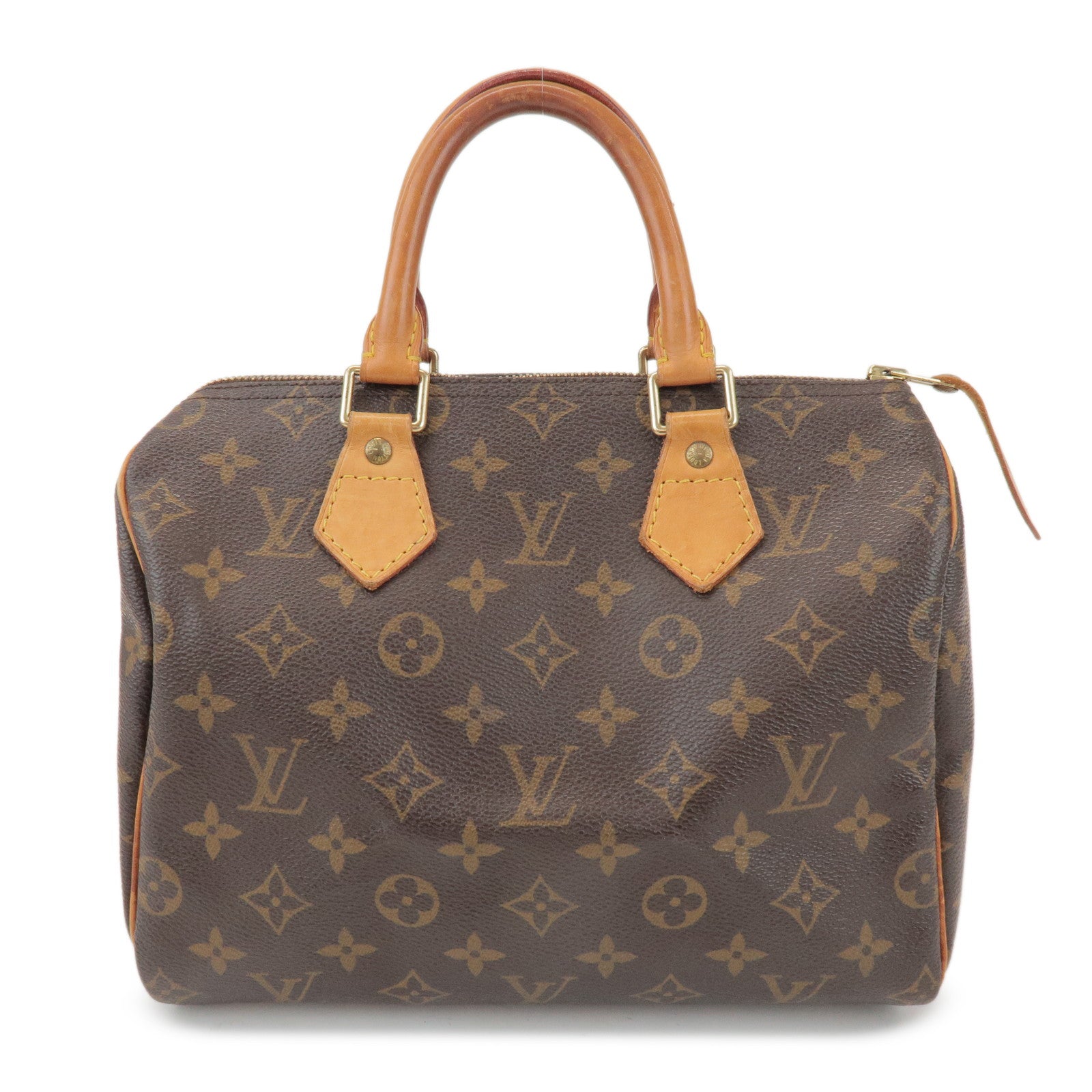 Louis Vuitton Monogram Speedy 25 Boston Bag Hand Bag Brown M41528