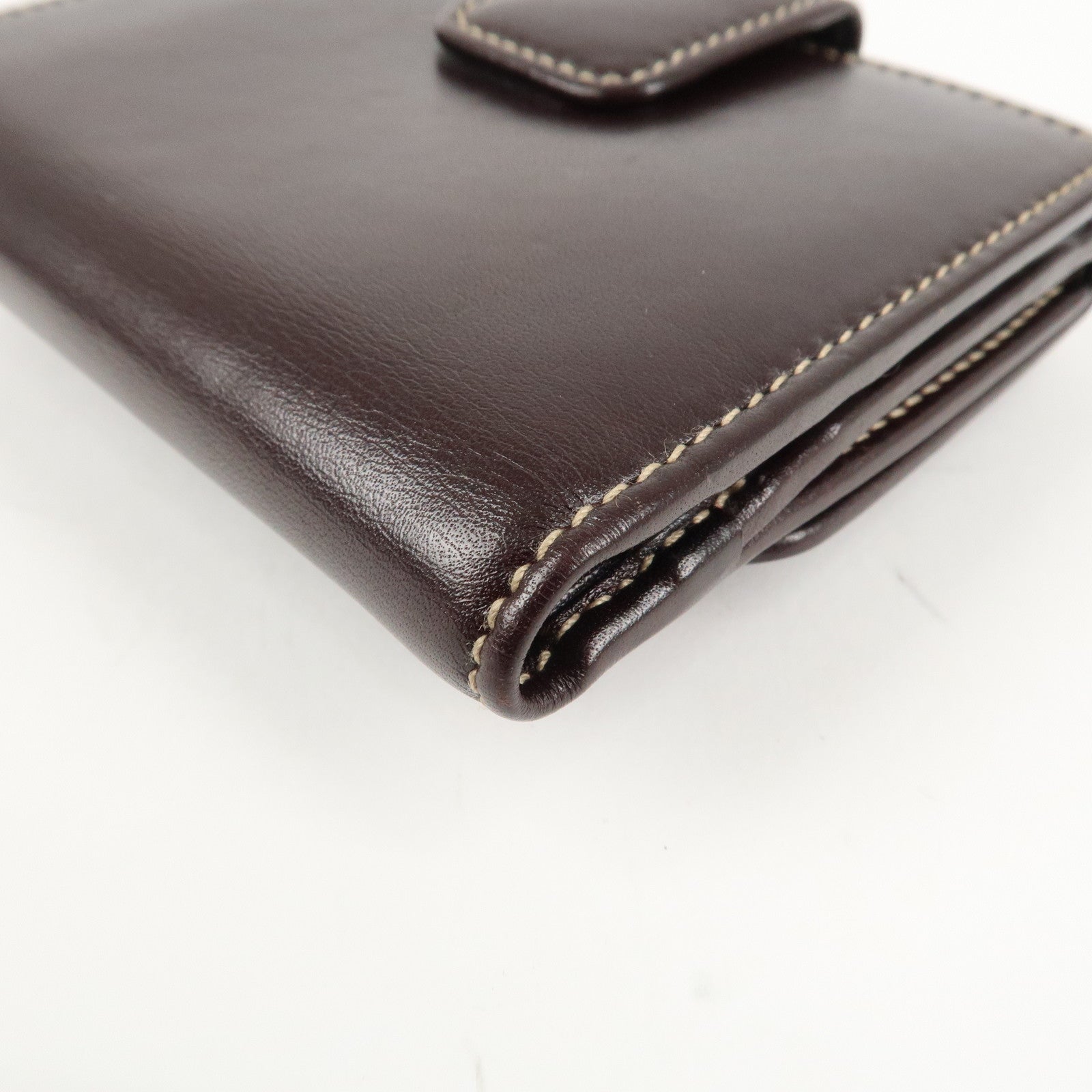 GUCCI Interlocking G Sherry Double Hook Bi-Fold Wallet 162760 Used