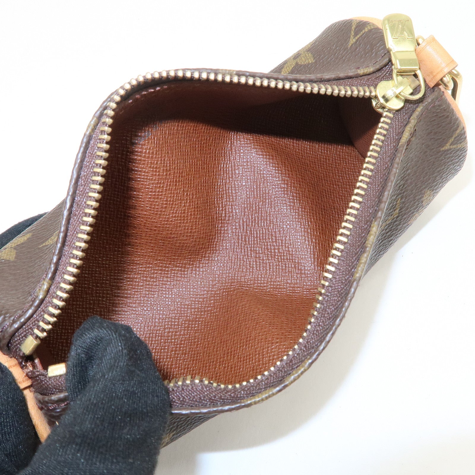 Louis Vuitton Monogram Mini Pouch for Papillon Bag New Style Brown