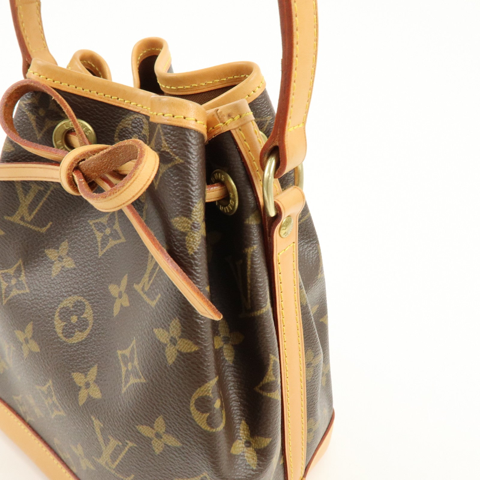 Louis Vuitton Monogram Mini Noe Drawstring Hand Bag Brown M42227