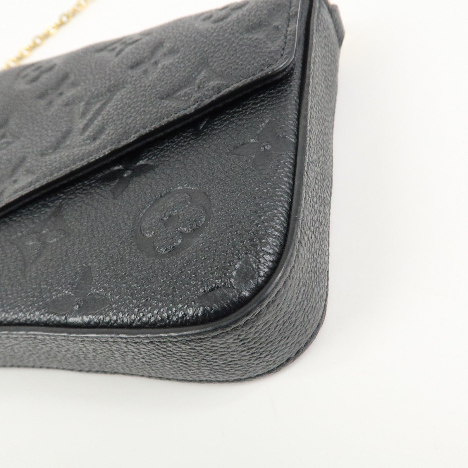 Louis Vuitton Monogram Empreinte Pochette Fテゥlicie Noir Black M82477
