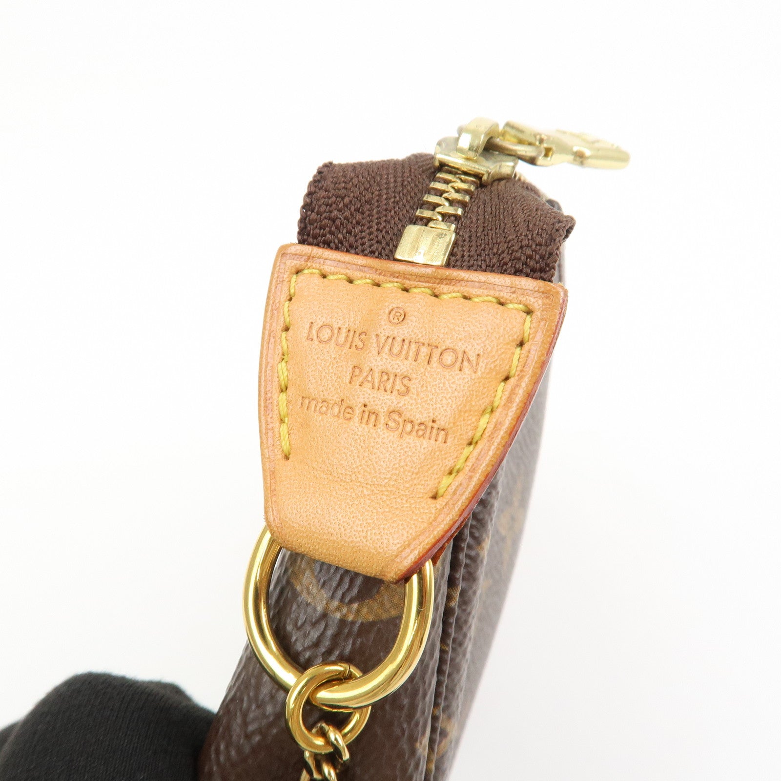 Louis Vuitton Monogram Mini Pochette Accessoires Hand Bag M58009