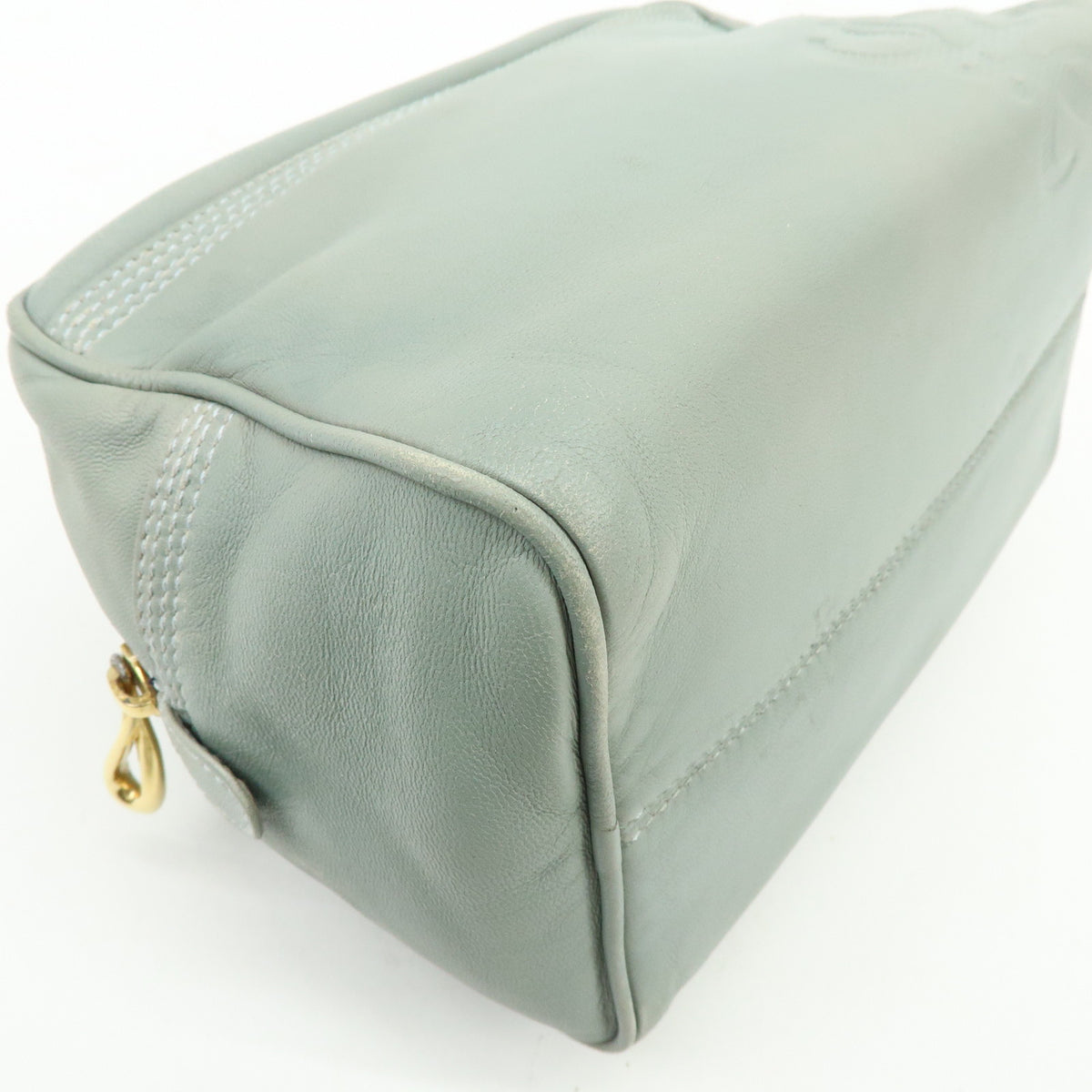 LOEWE Anagram Nappa Leather Mini Hand Bag Blue