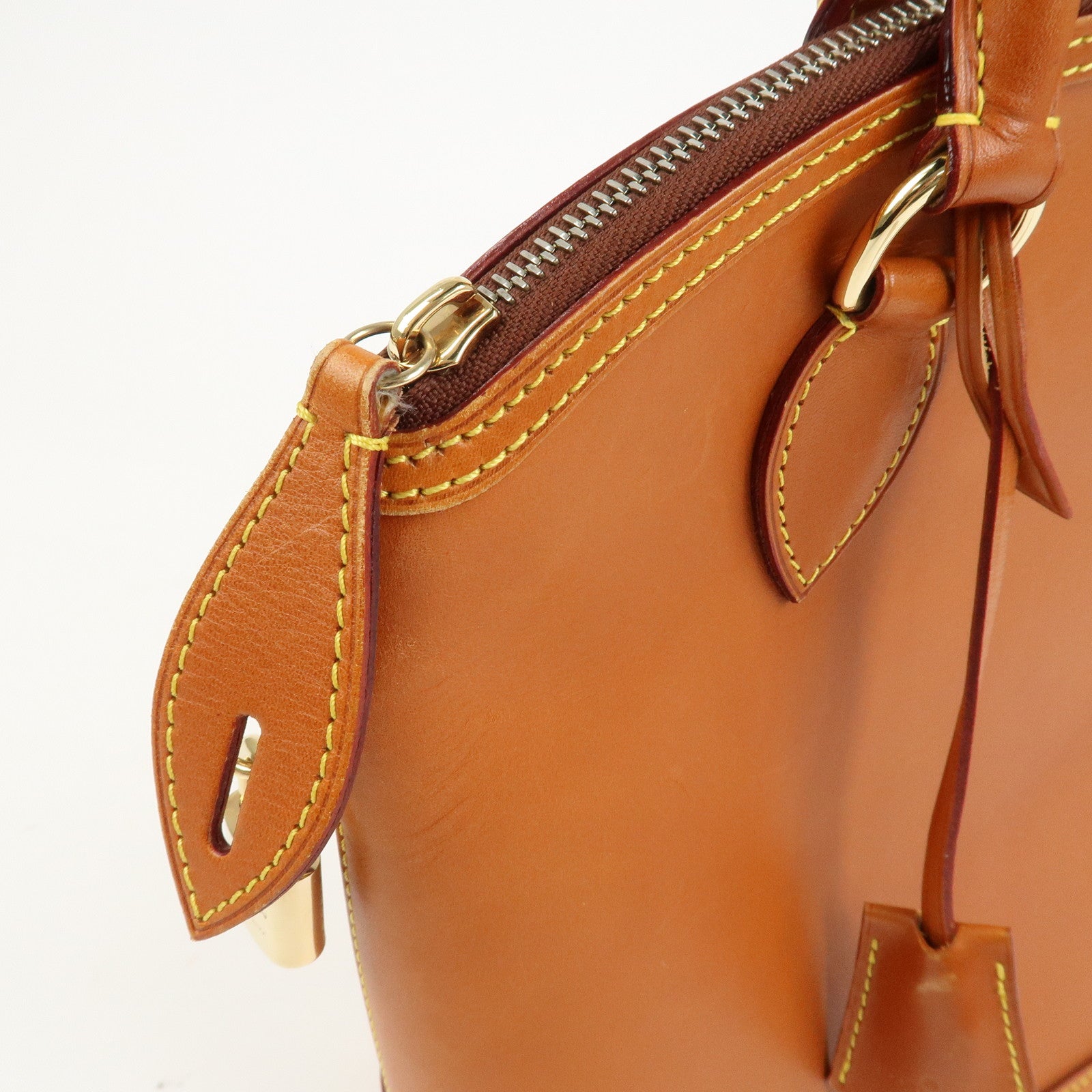 Louis Vuitton Lockit Nomade Leather Hand Bag Caramel Brown M85388