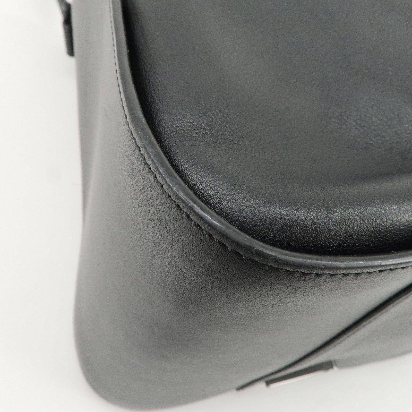 LOEWE Hammock Medium Leather 2Way Bag Shoulder Bag Hand Bag Black