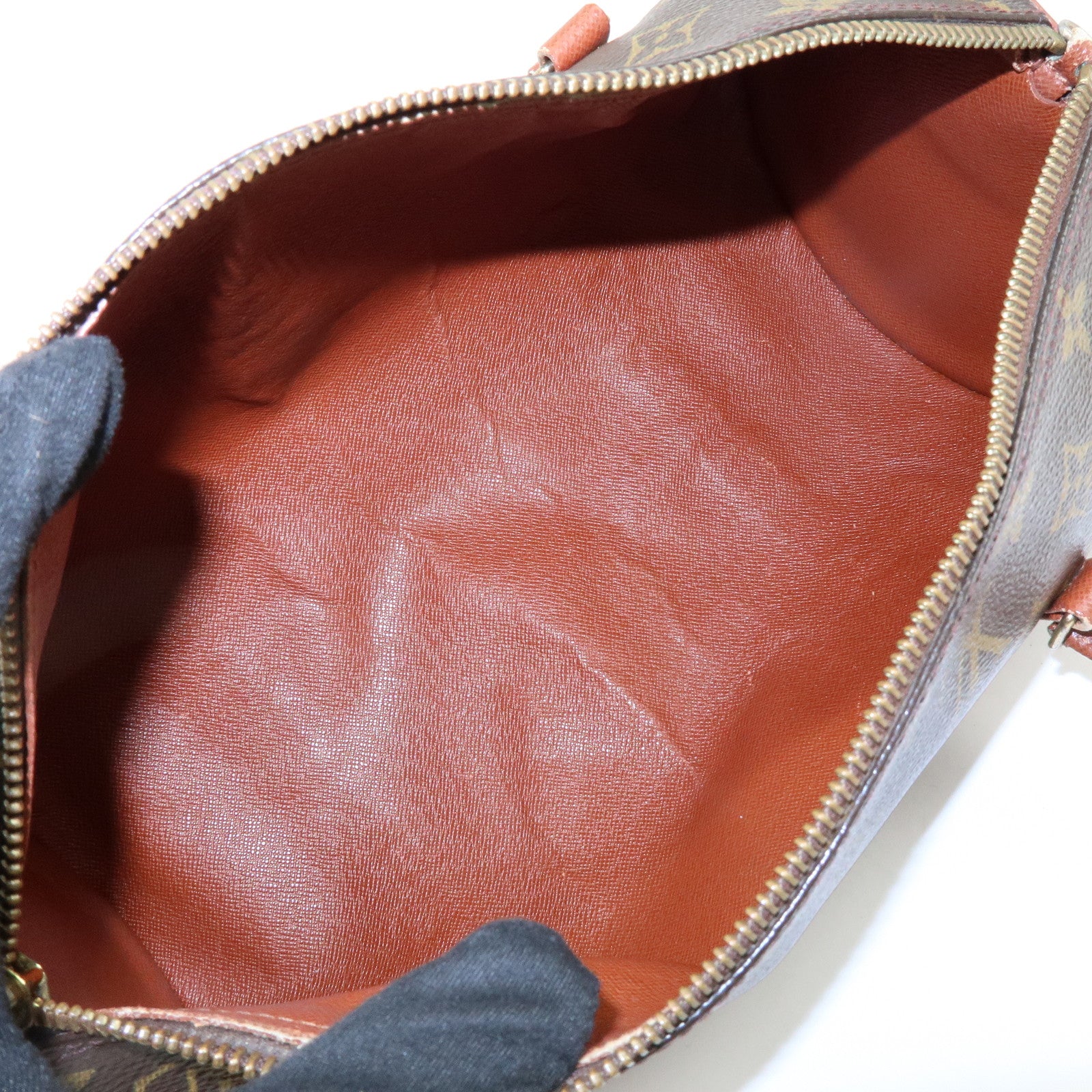 Louis Vuitton Monogram Papillon 30 Hand Bag Brown M51365