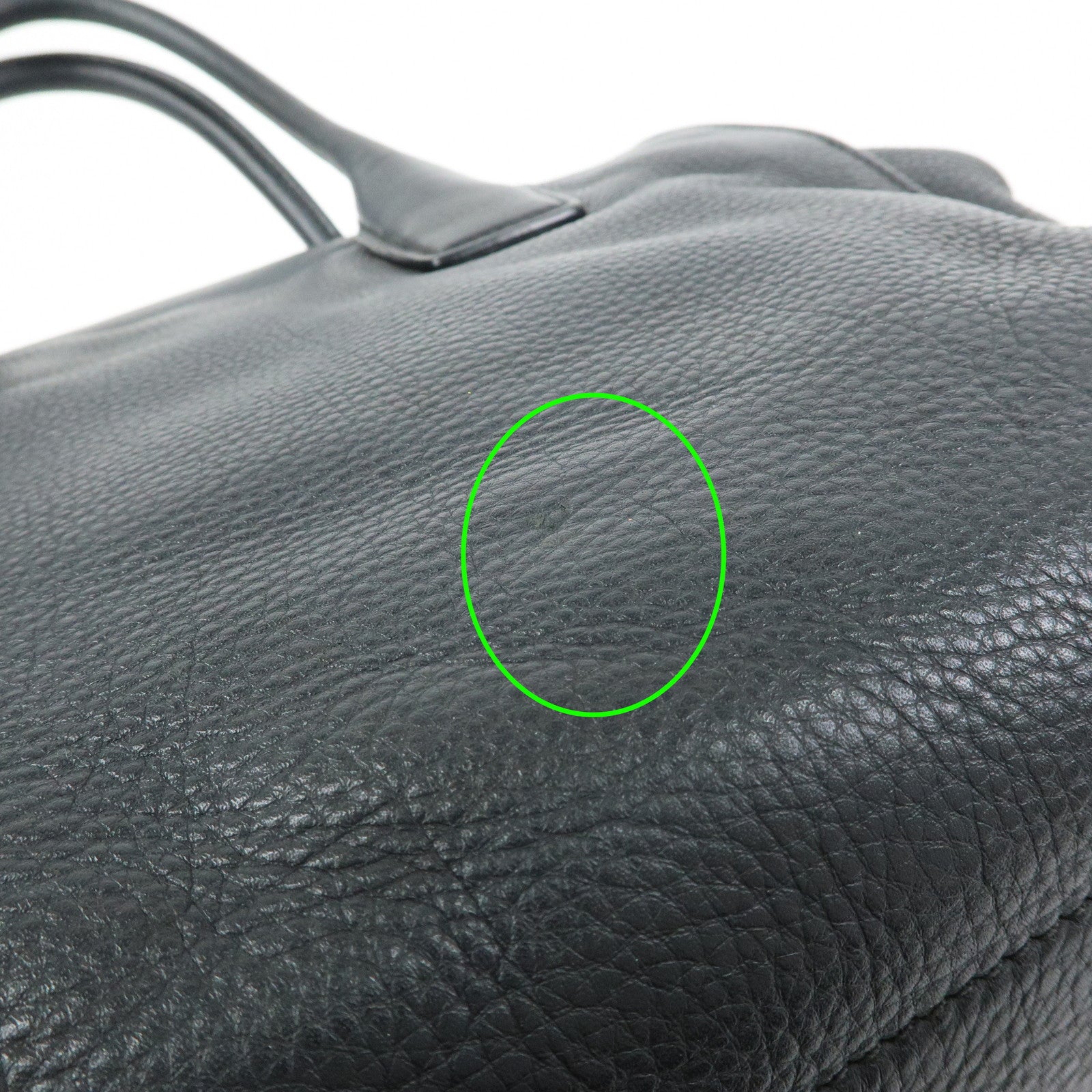 PRADA Triangle Logo Calf Leather 2Way Hand Bag Shoulder Bag Black