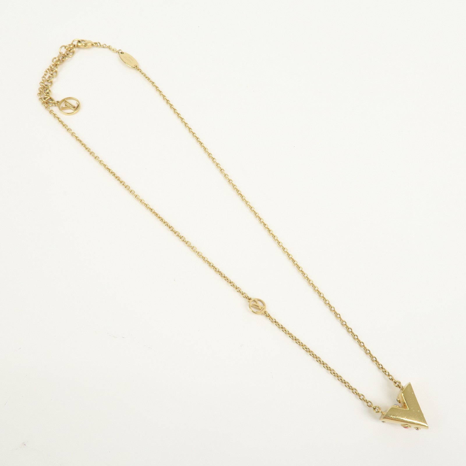 Louis Vuitton Collier Essential V Planet Rhinestone Necklace M68920