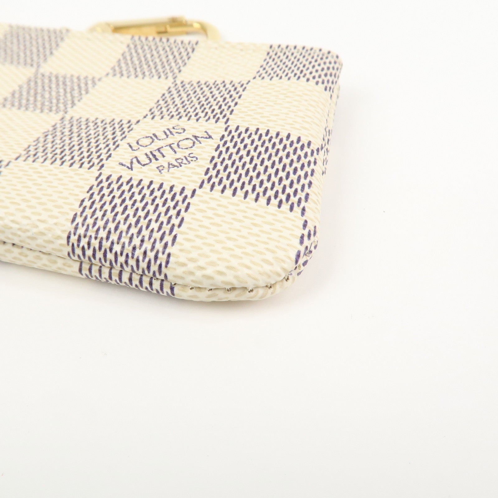 Louis Vuitton Damier Azur Pochette Cles Coin Case N62659
