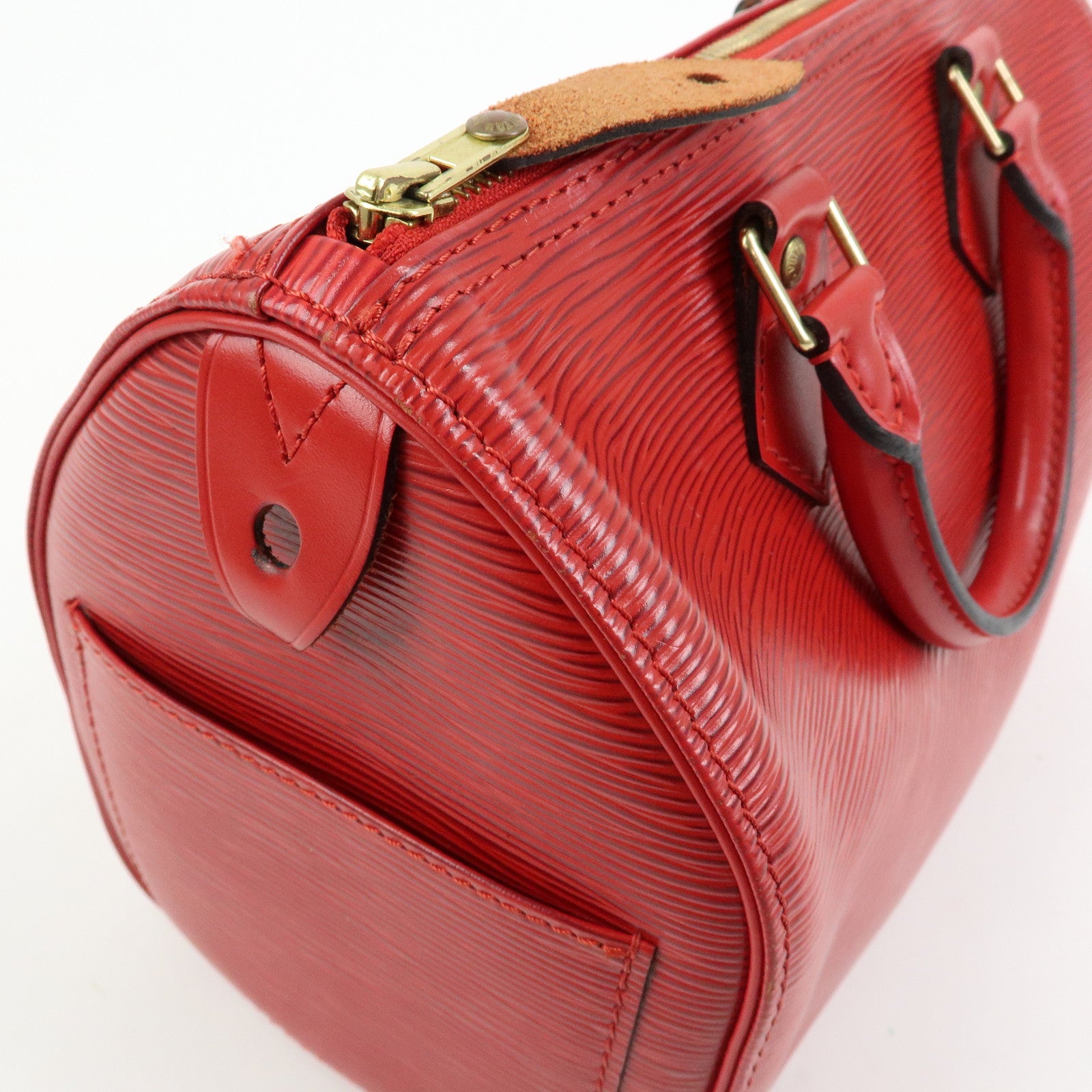 Louis Vuitton Epi Speedy 25 Boston Hand Bag Castilian Red M43017