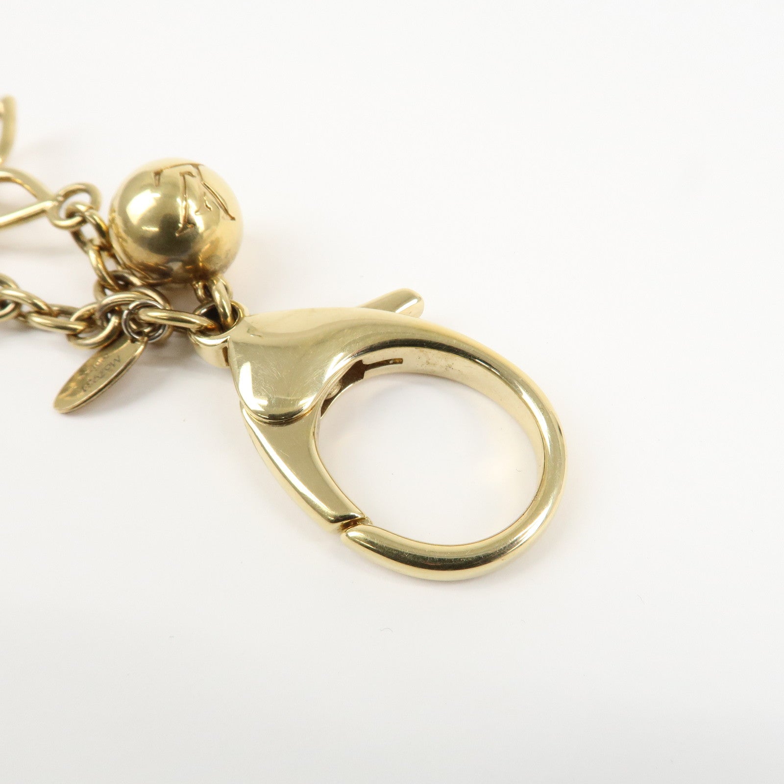 Louis Vuitton Bloomy Key Chain Bag Charm Gold M67931 Used