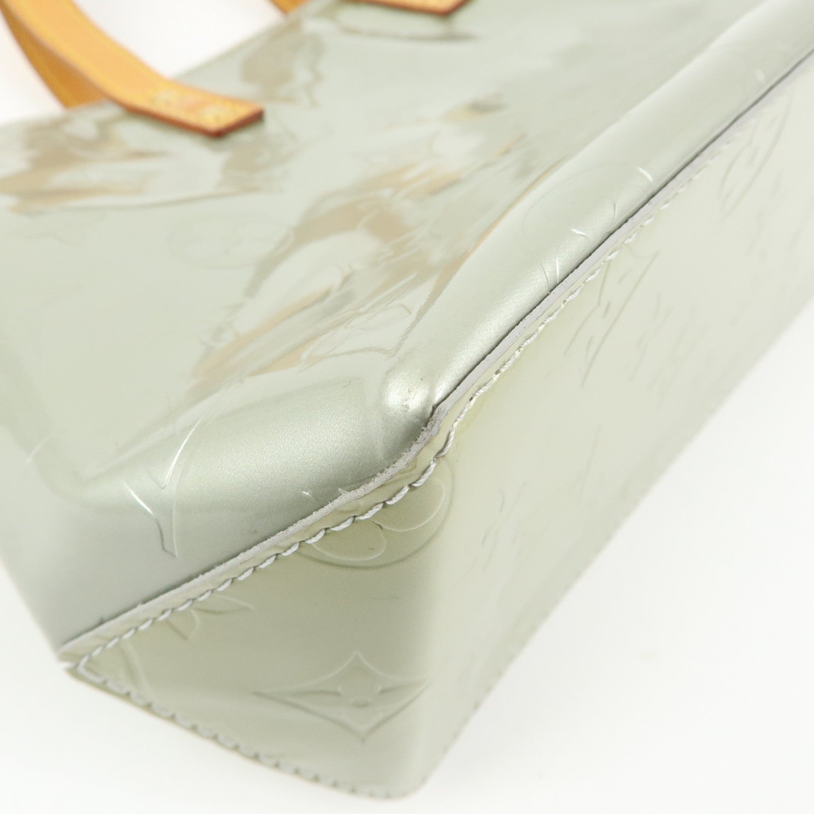 Louis Vuitton Monogram Vernis Reade PM Hand Bag Gris Gray M91145