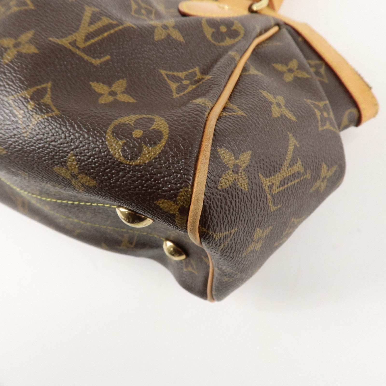 Louis Vuitton Monogram Canvas Tivoli PM Hand Bag Brown M40143 Used