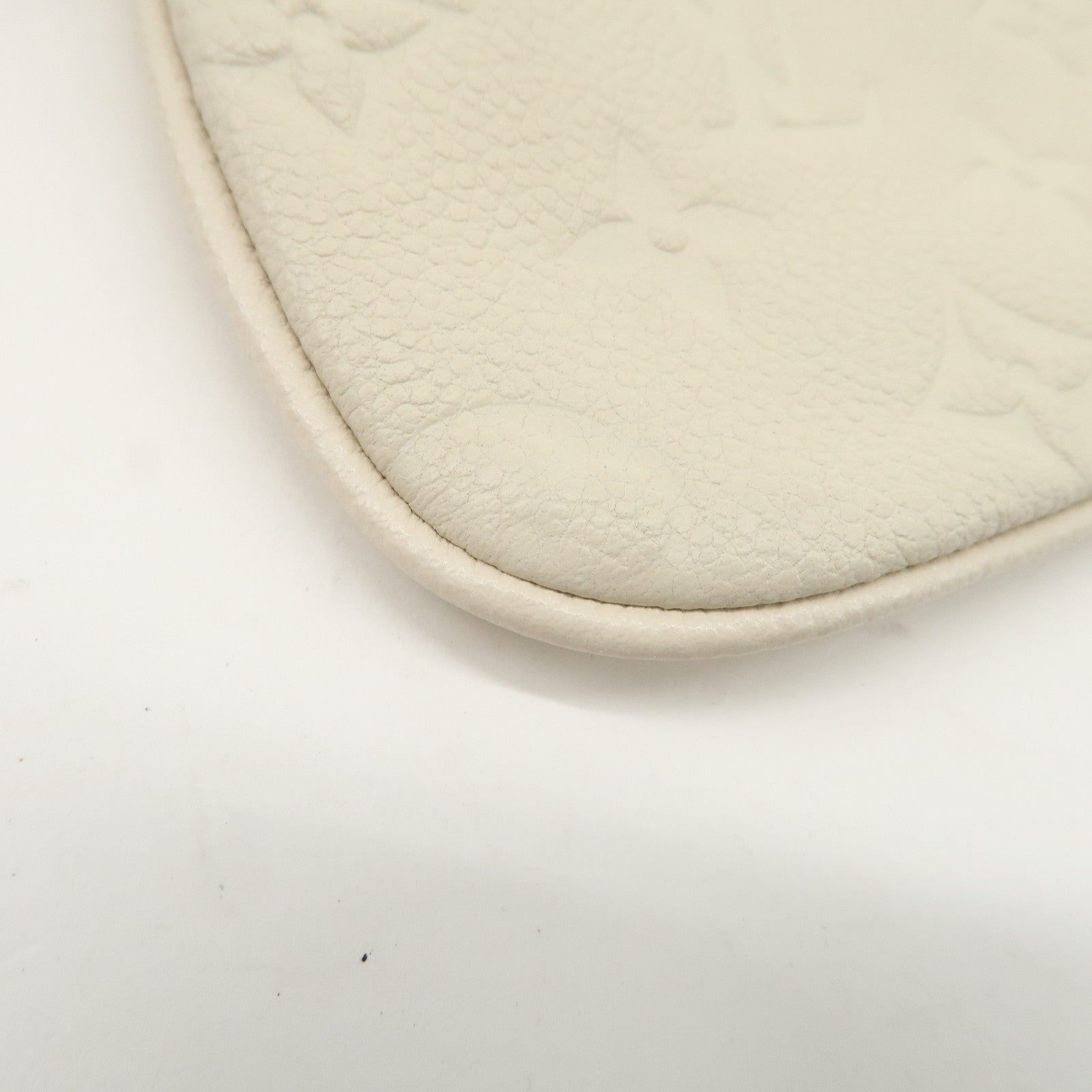 Louis Vuitton Monogram Empreinte Citadines Pouch Hand Bag Neige