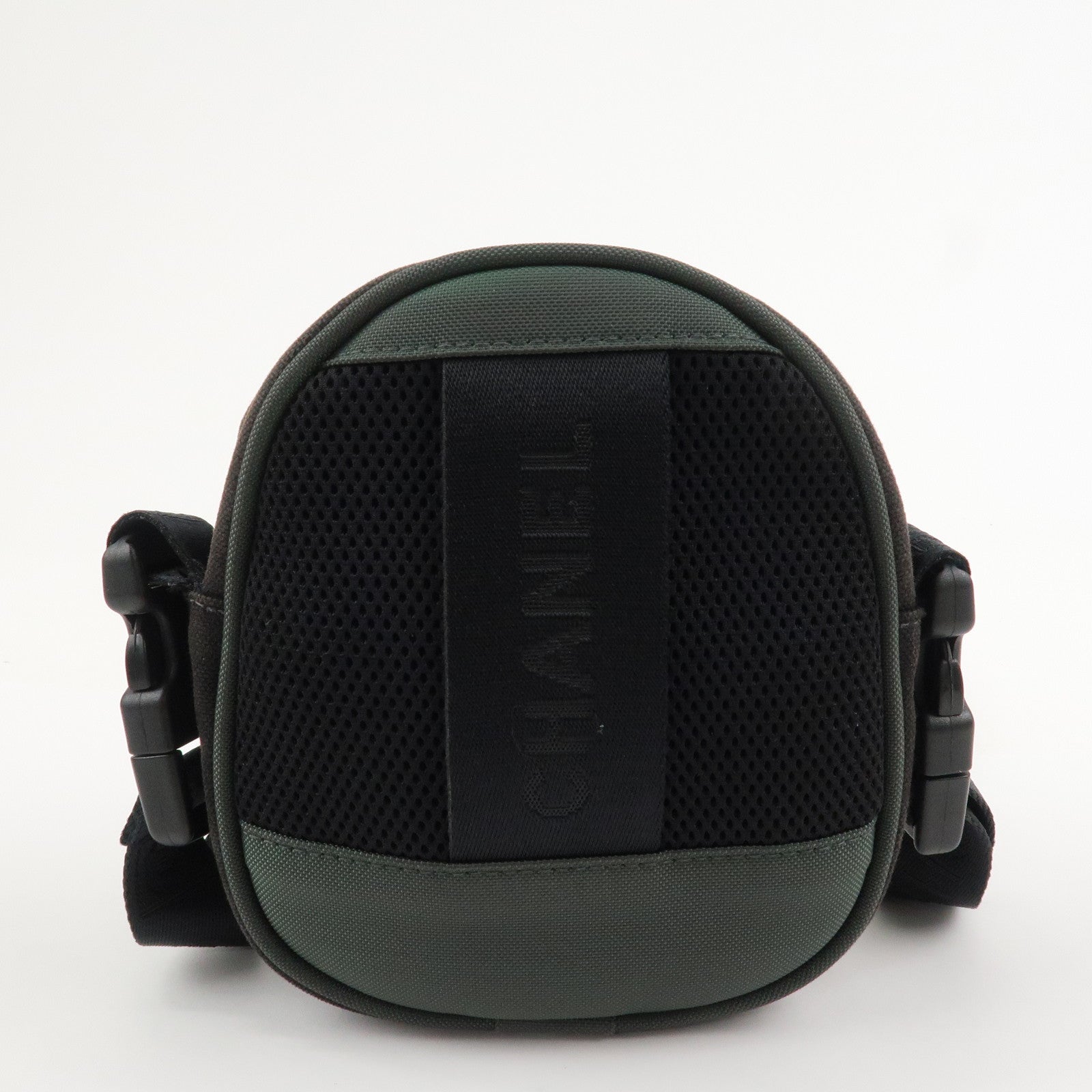 CHANEL Sports COCO Mark Canvas Shoulder Bag Black Green A23300