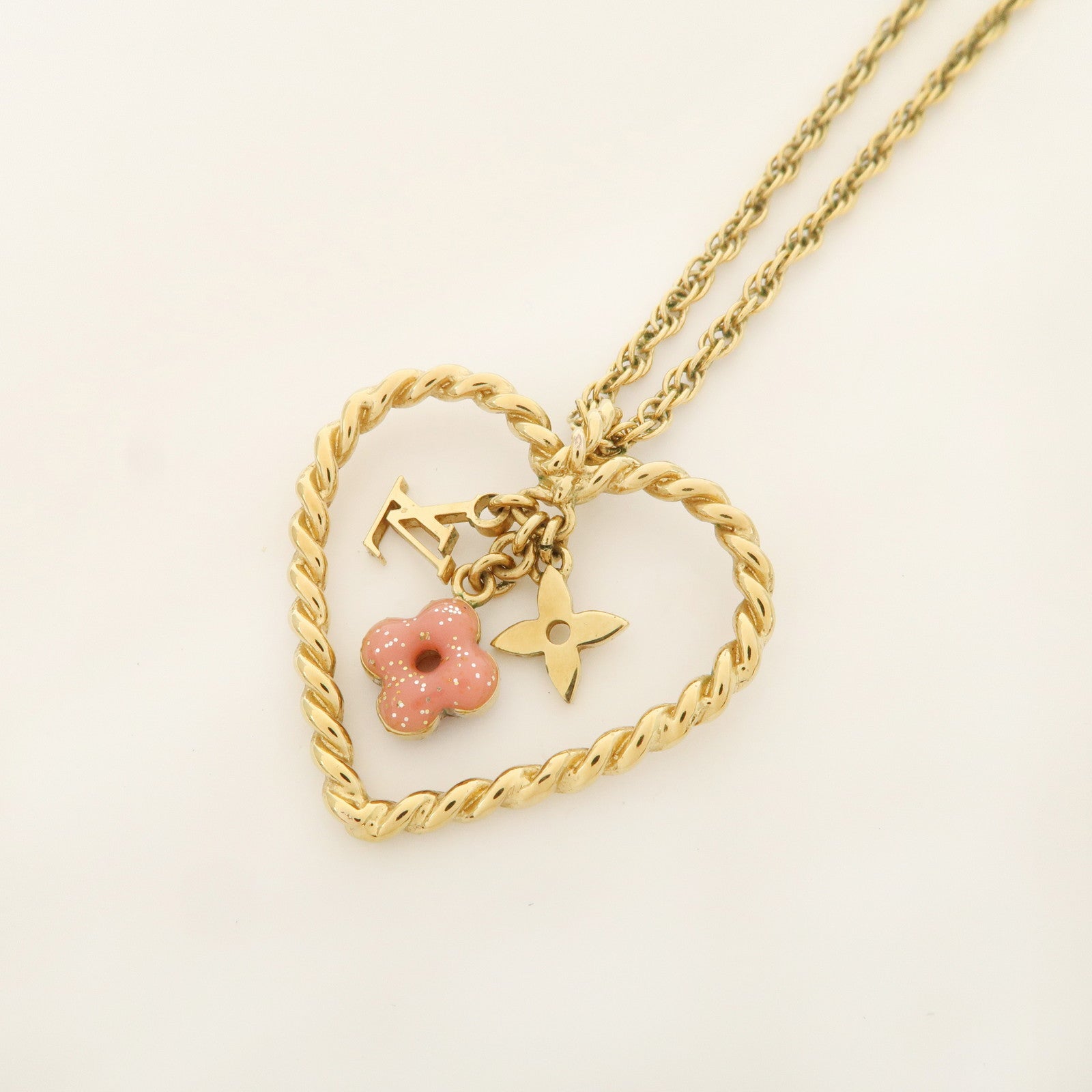 Louis Vuitton Monogram Pendentif Sweet In My Heart Necklace 65951