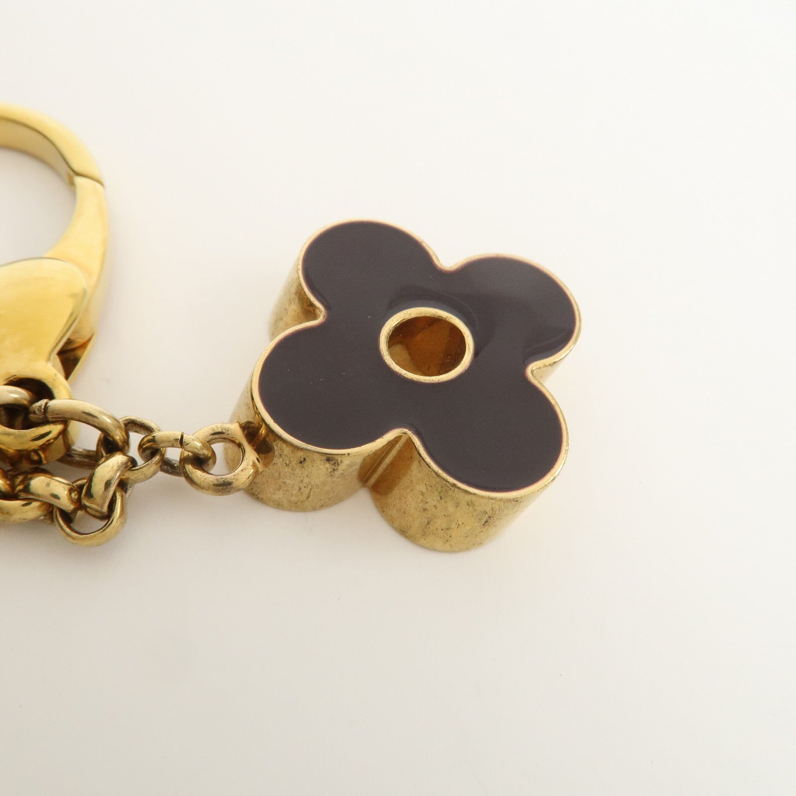 Louis Vuitton Fleur de Monogram Key Chain Bag Charm M67119