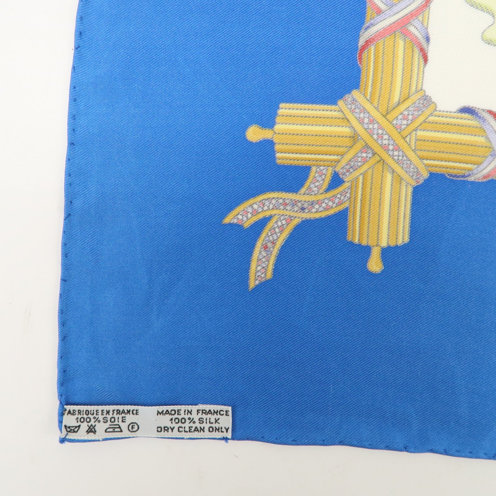 HERMES Carre 90 LIBERTE EGALITE FRATERNITE Silk 100% Scarf
