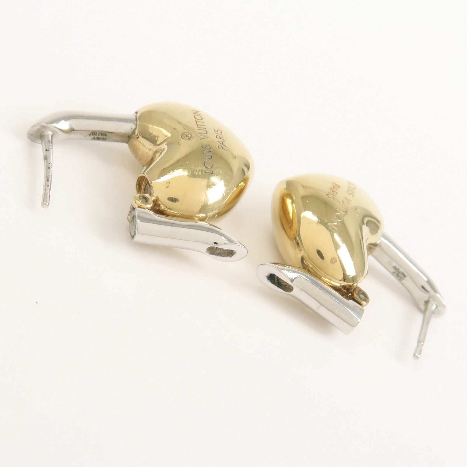 Louis Vuitton Boucles d窶儖reilles Crazy in Lock Metal Earring M67277