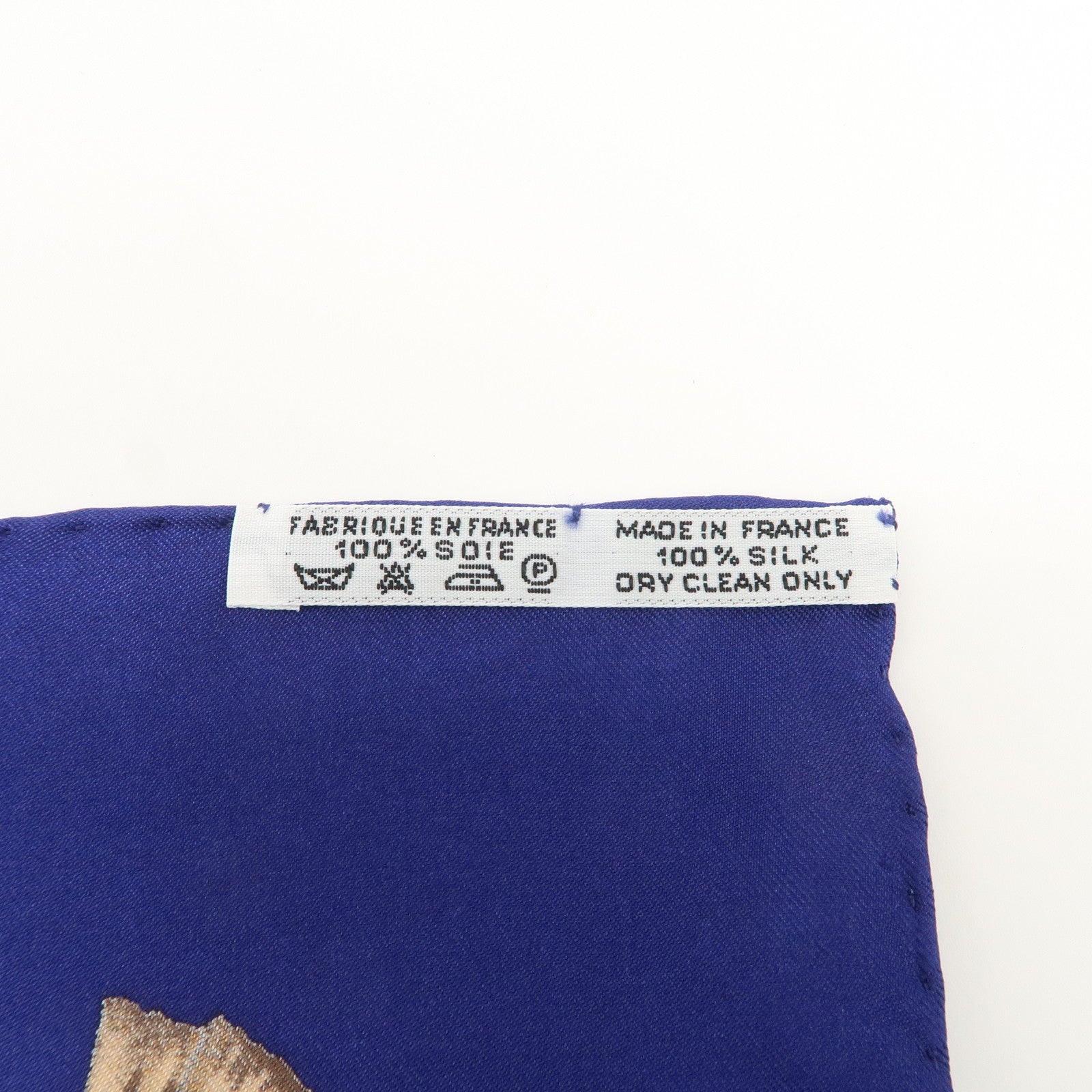 HERMES Carre 90 Silk 100% Scarf FERIA DE SEVILLA Navy White Red