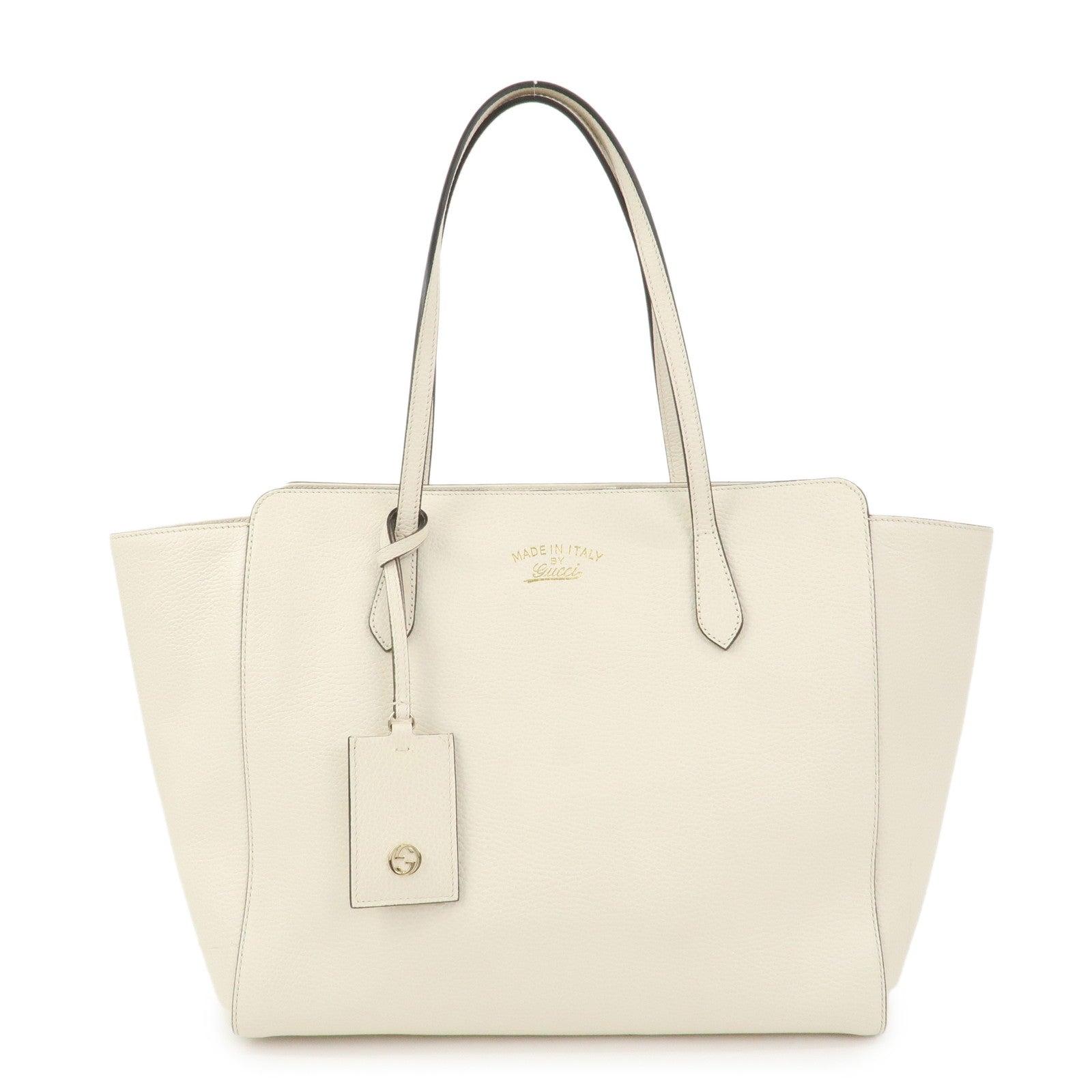 GUCCI Interlocking G Swing Large Tote Bag Shoulder Bag Ivory 354397