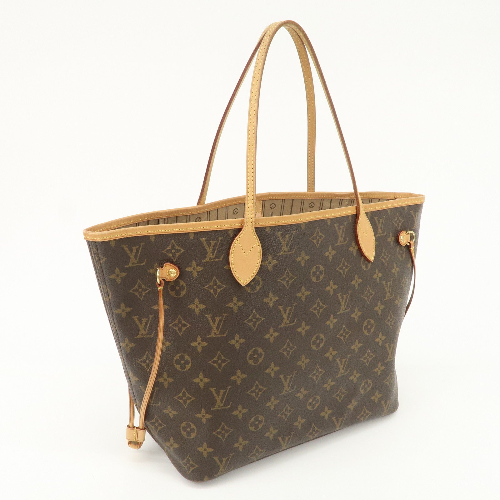 Louis Vuitton Monogram Neverfull MM Tote Bag Shoulder Bag Brown M40156