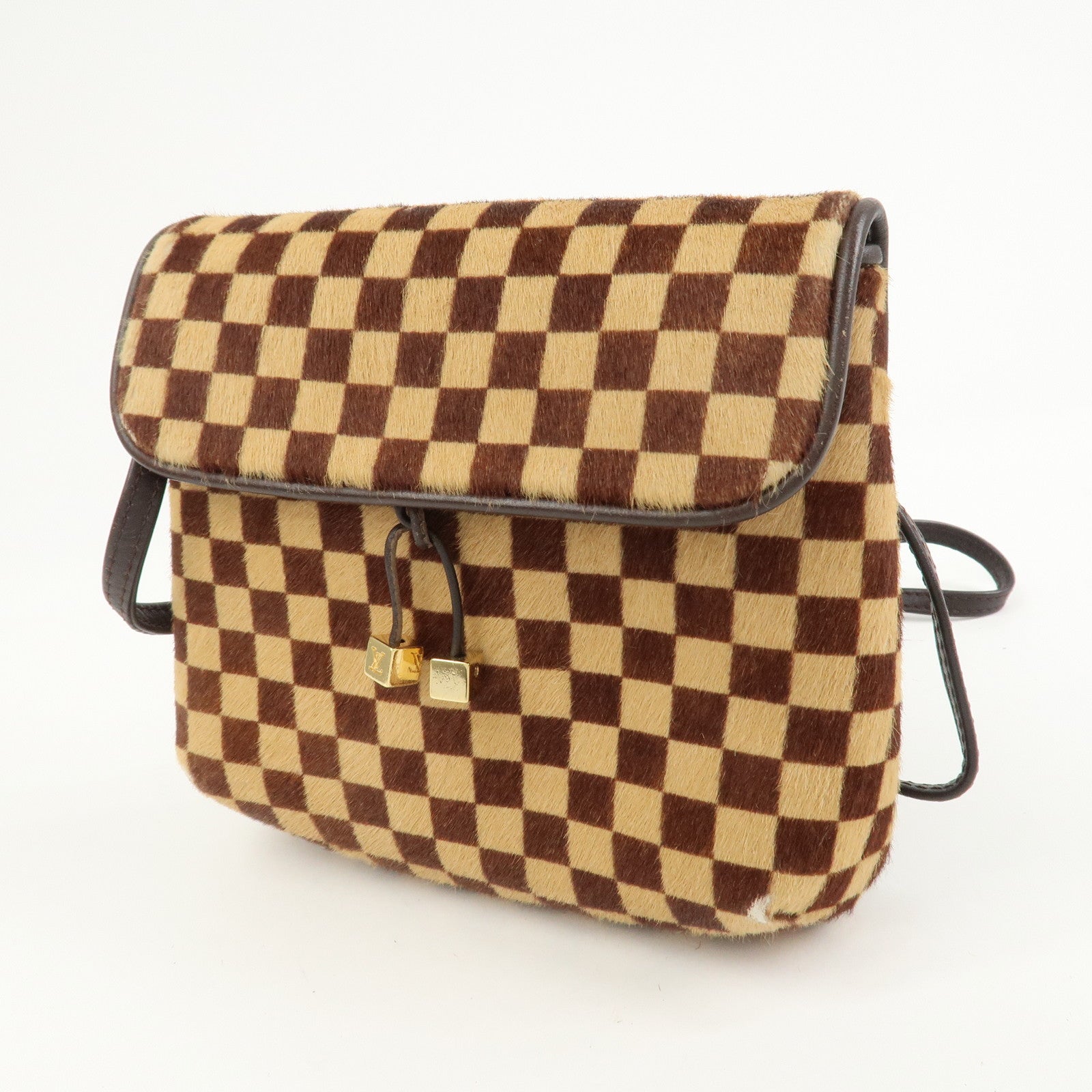 Louis Vuitton Damier Sauvage Gazelle Shoulder Bag Beige M92130