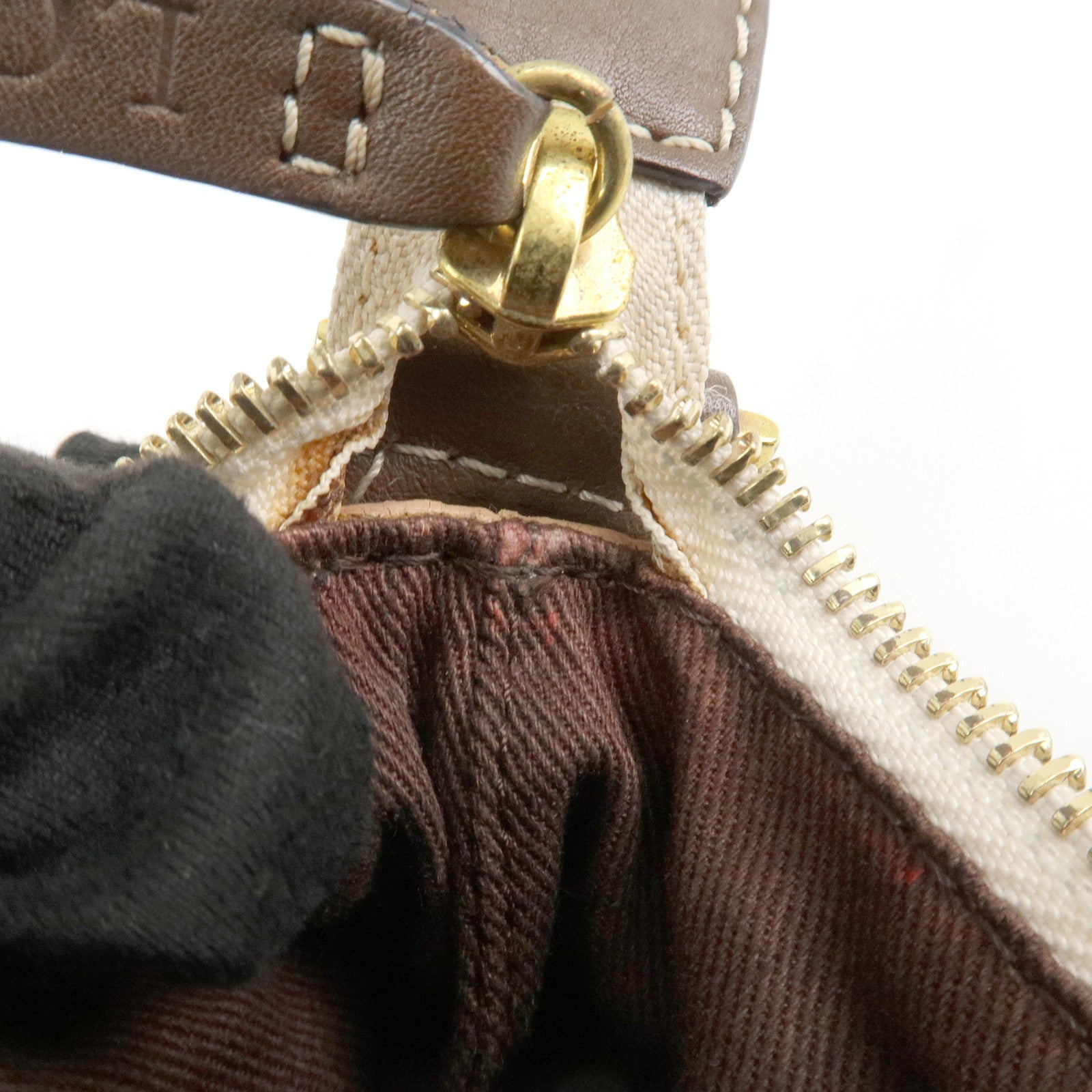 LOEWE Anagram Canvas Suede Leather Shoulder Bag 160th Anniverssary Used