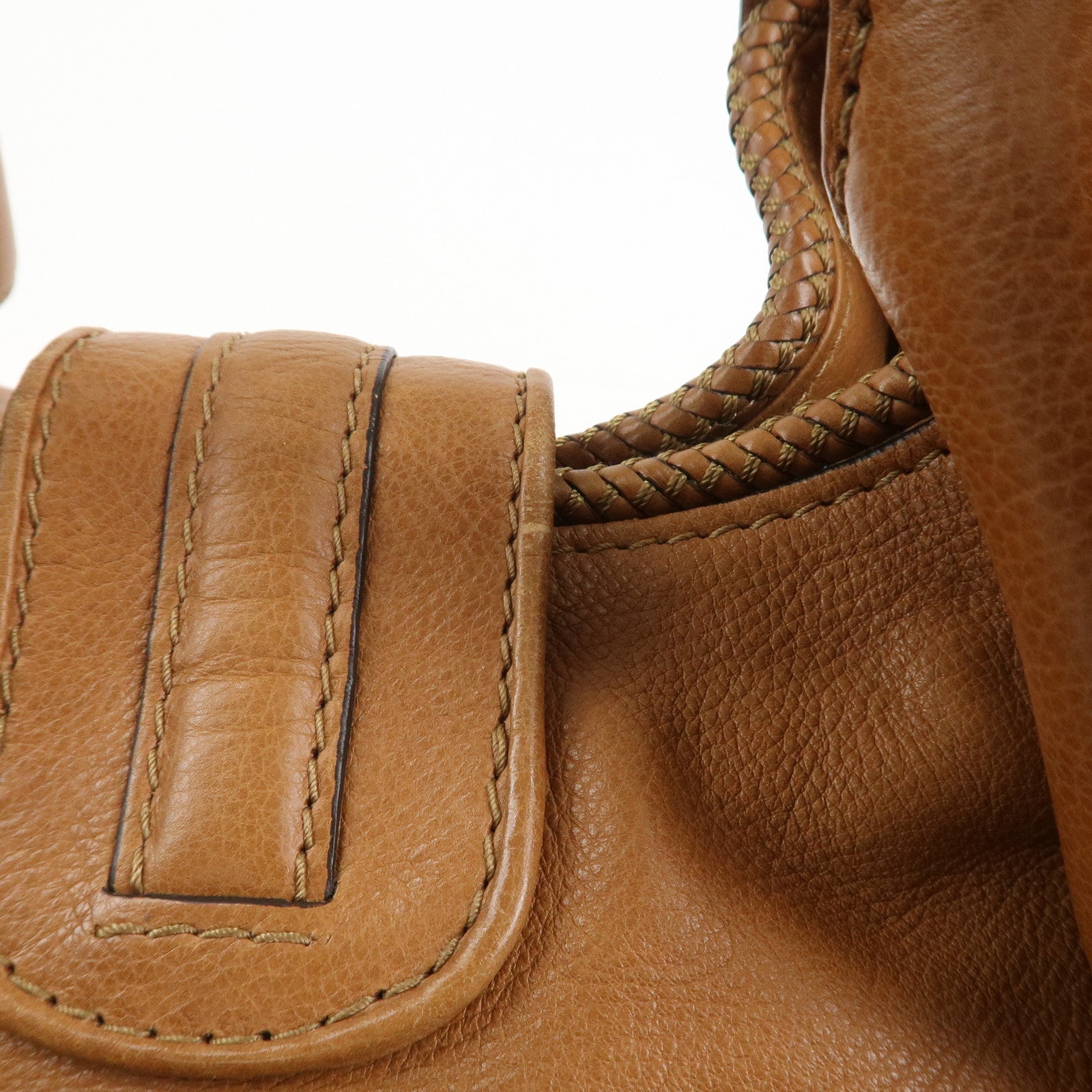 GUCCI Marrakech Leather Shoulder Bag Tote Bag Brown 257029