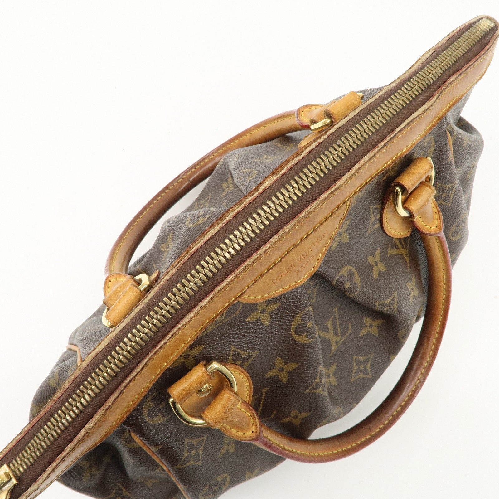 Louis Vuitton Monogram Tivoli PM Hand Bag Brown M40143 Used
