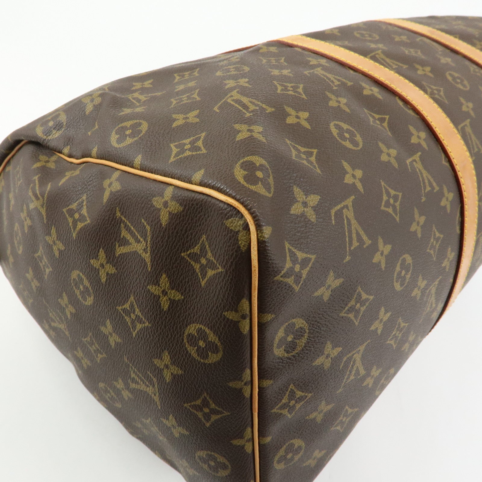 Louis Vuitton Monogram Keep All 50 Boston Bag Hand Bag Brown M41426