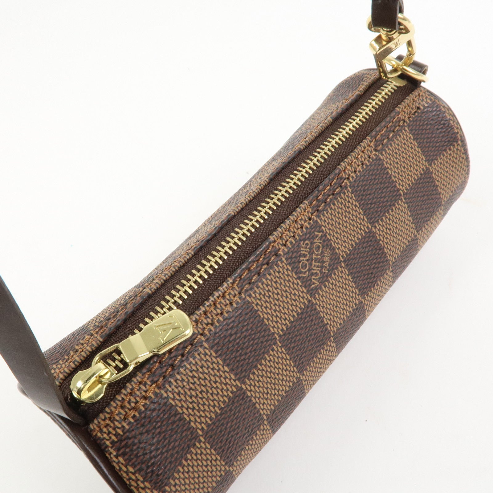 Louis Vuitton Damier Ebene Mini Pouch for Papillon Bag Brown