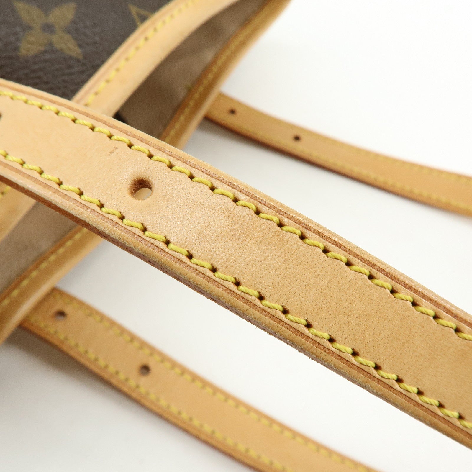 Louis Vuitton Monogram Canvas Bucket PM Hand Bag Brown M42238