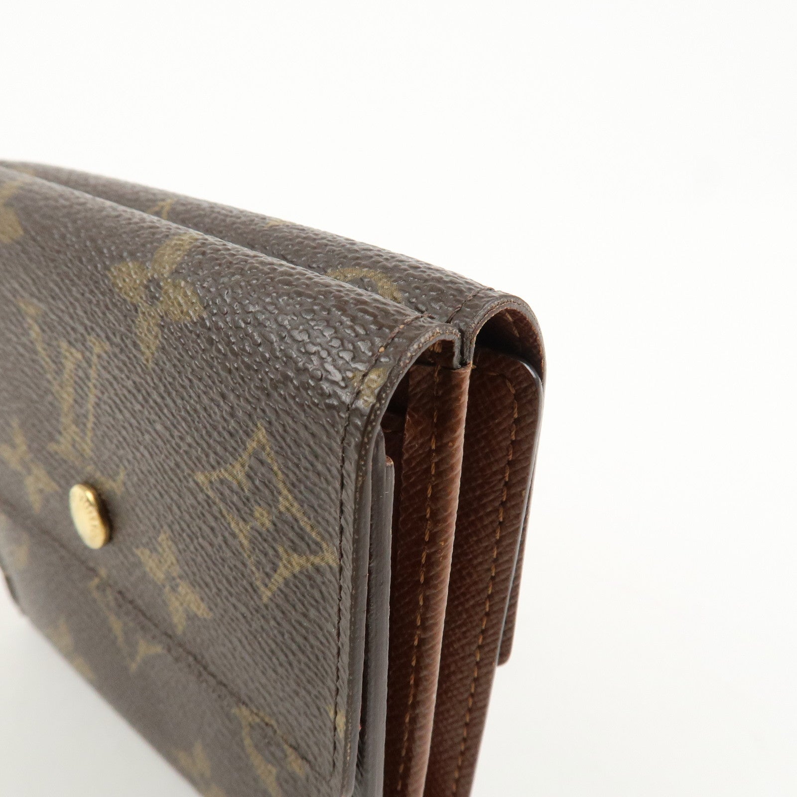 Louis Vuitton Monogram Porte Monnaie Billet Carte Credit M61652 Used