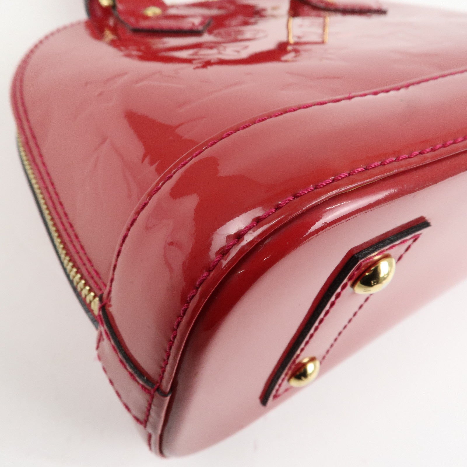 Louis Vuitton Monogram Vernis Alma BB 2Way Bag Rose Indien M91771 Used