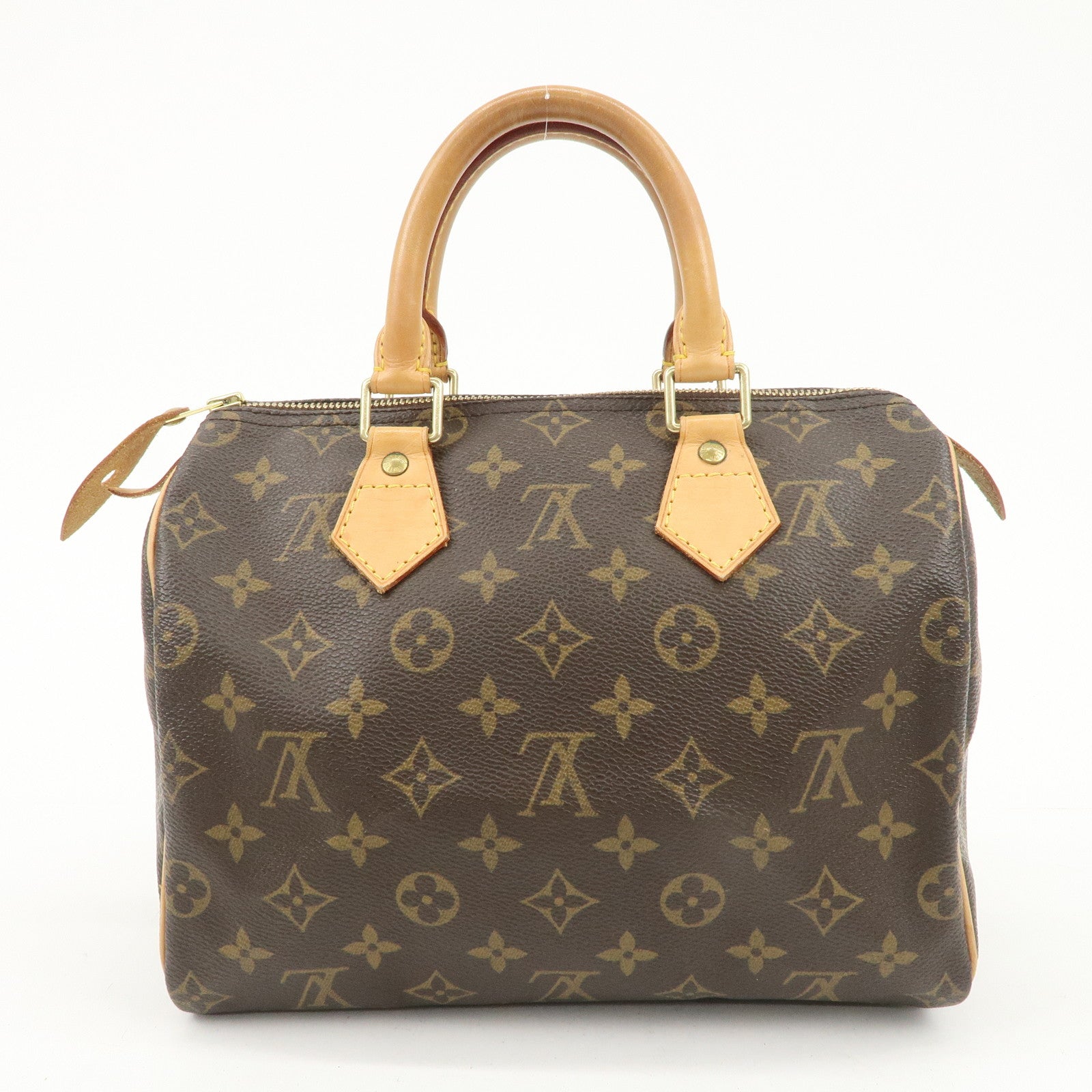 Louis Vuitton Monogram Speedy 25 Hand Bag Boston Bag Brown M41528 Used