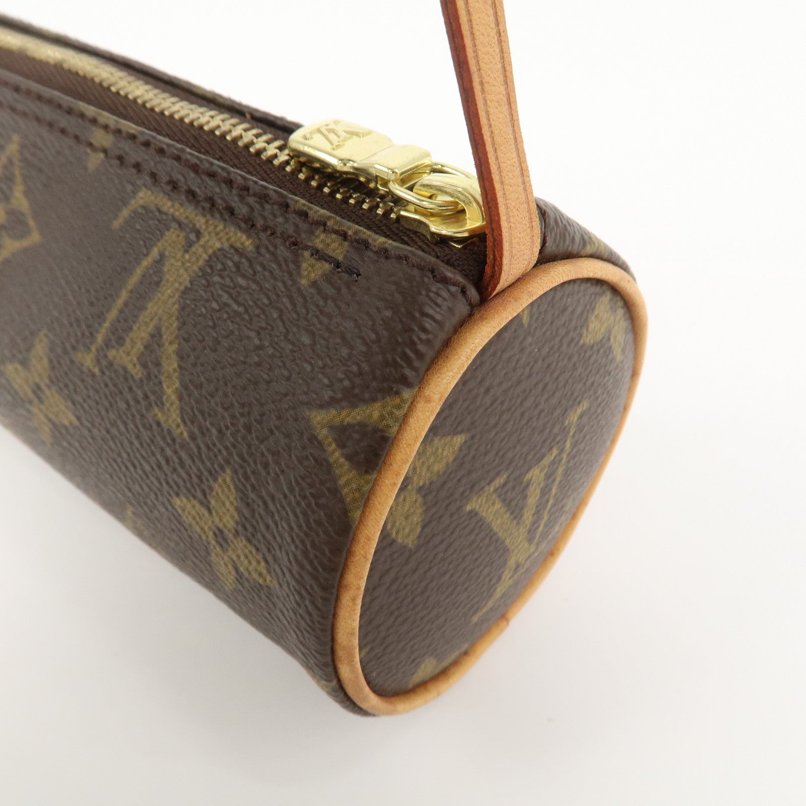 Louis Vuitton Monogram Mini Pouch for Papillon Bag Old Style Brown