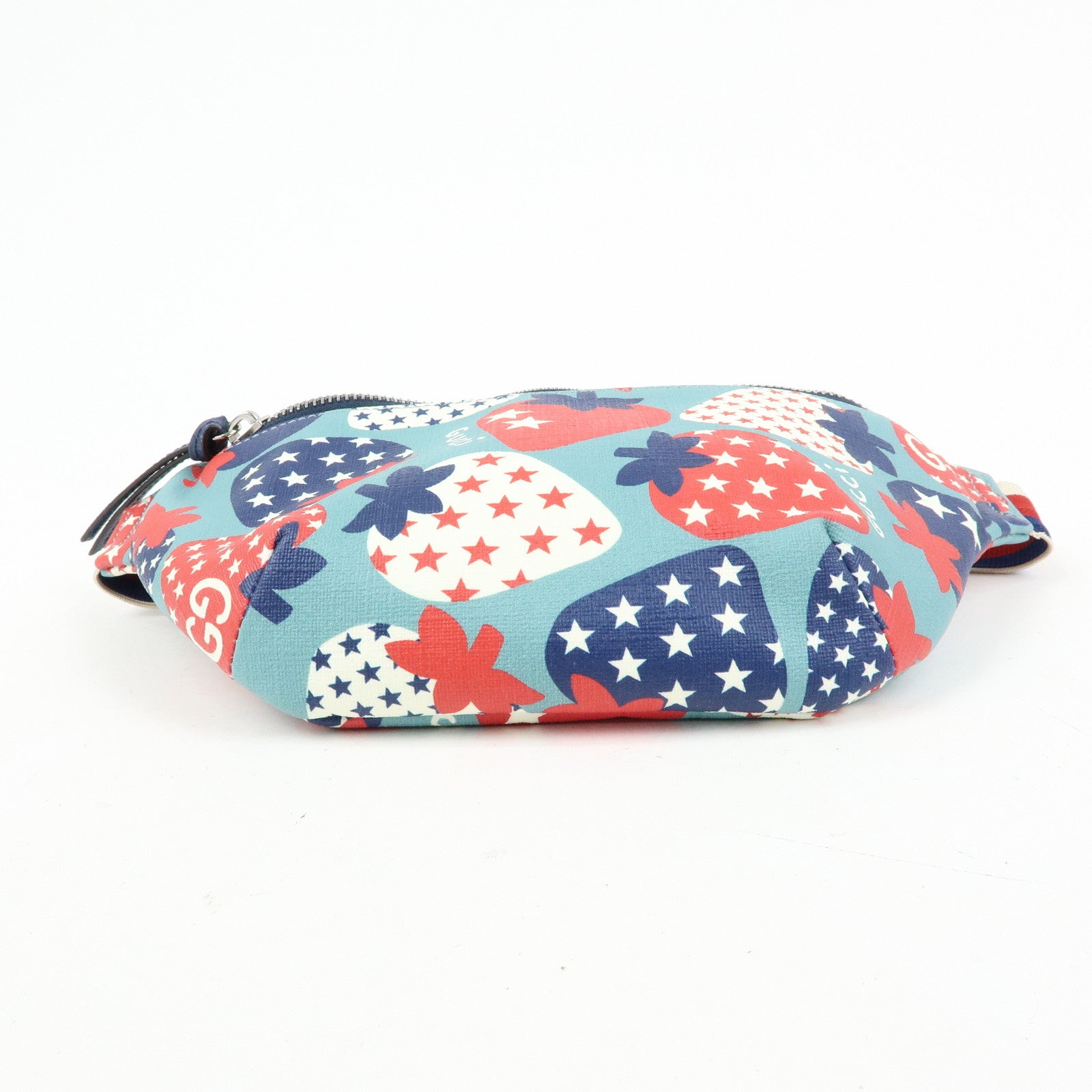 GUCCI Children's Sherry PVC Waist Pouch Body Bag Strawberry 502095