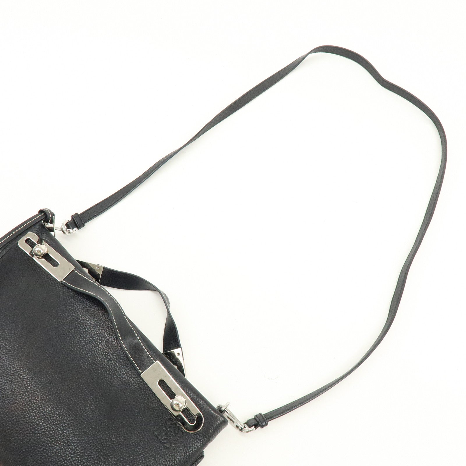 LOEWE Anagram Missy Small Calf Leather 2Way Bag Shoulder Bag Black