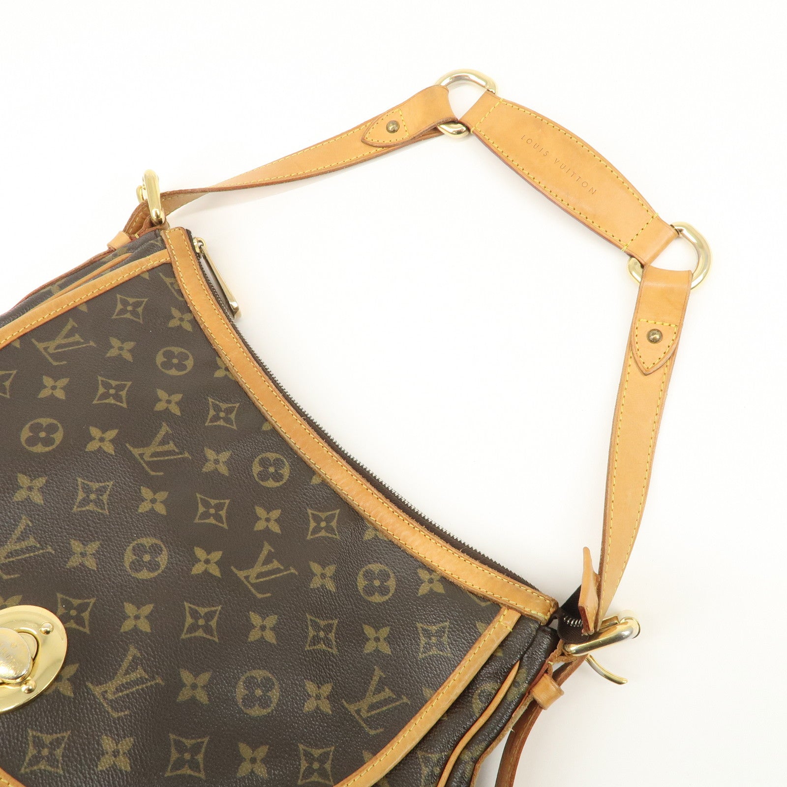 Louis Vuitton Monogram Tulum GM Shoulder Bag Brown M40075 Used