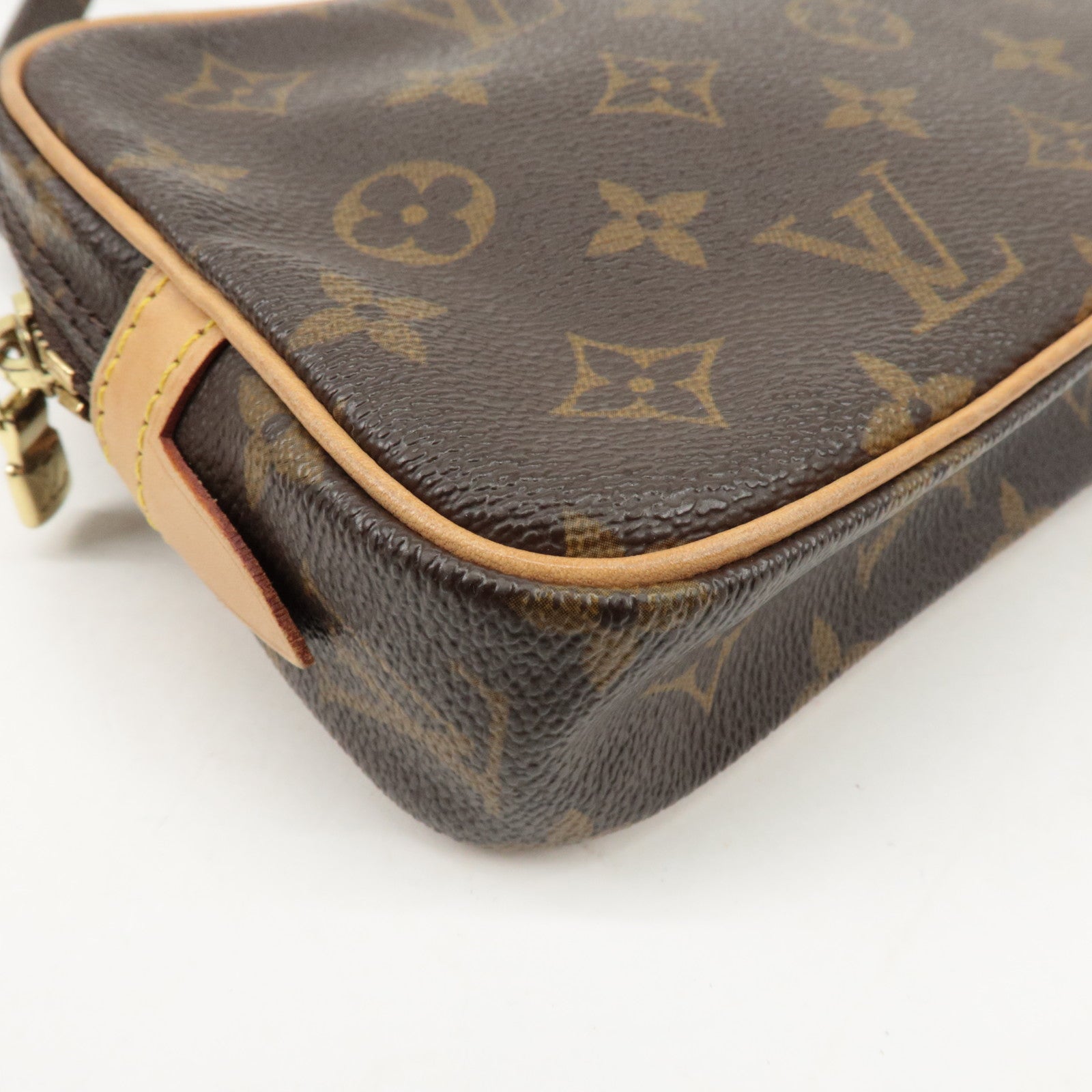 Louis Vuitton Monogram Pochette Marly Bandouliere Bag Brown M51828 Used