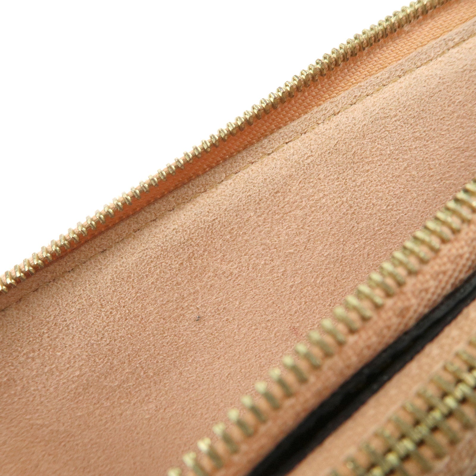 Louis Vuitton Damier Pochette Double Zip Shoulder Bag Brown N60254 Used