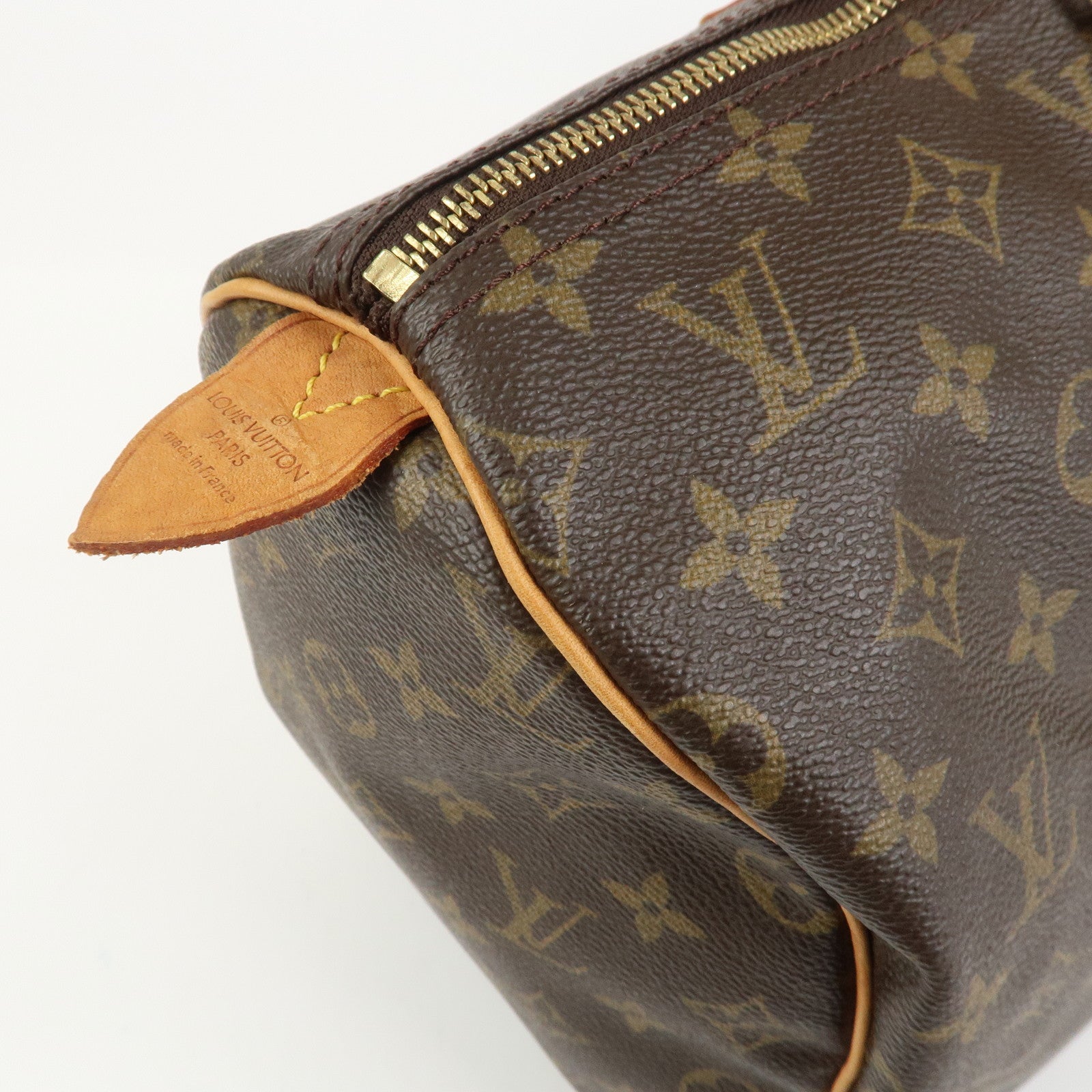 Louis Vuitton Monogram Speedy 40 Hand Bag Boston Bag Brown M41522