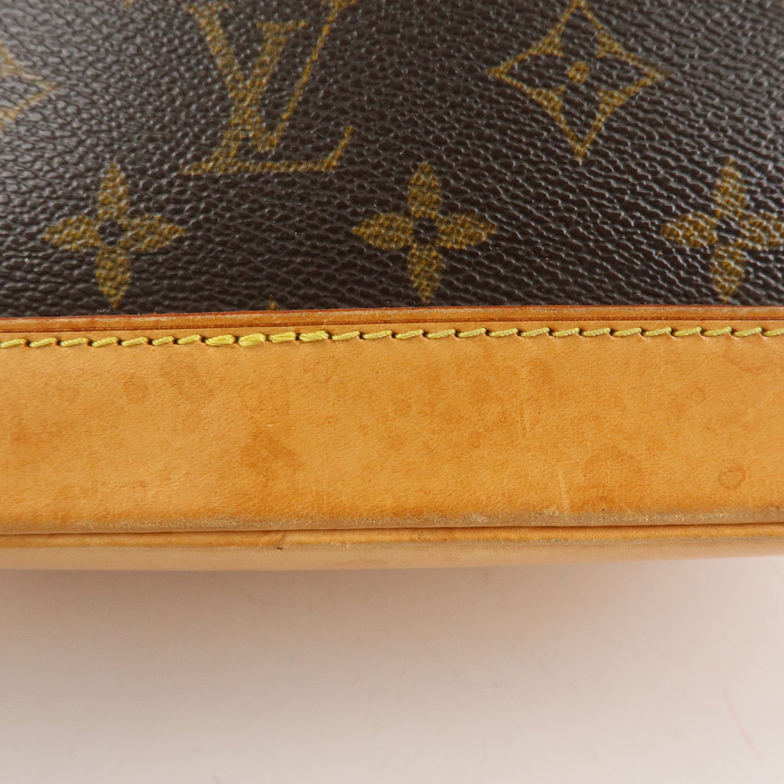 Louis Vuitton Monogram Alma Hand Bag Brown Brown M51130 Used